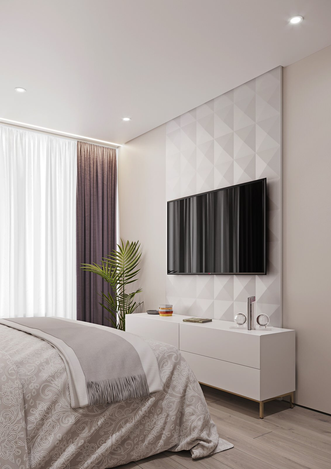 Interior design of an apartment with a beauty salon