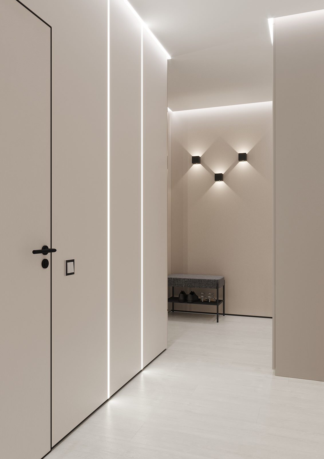 Interior design of an apartment with a children's room