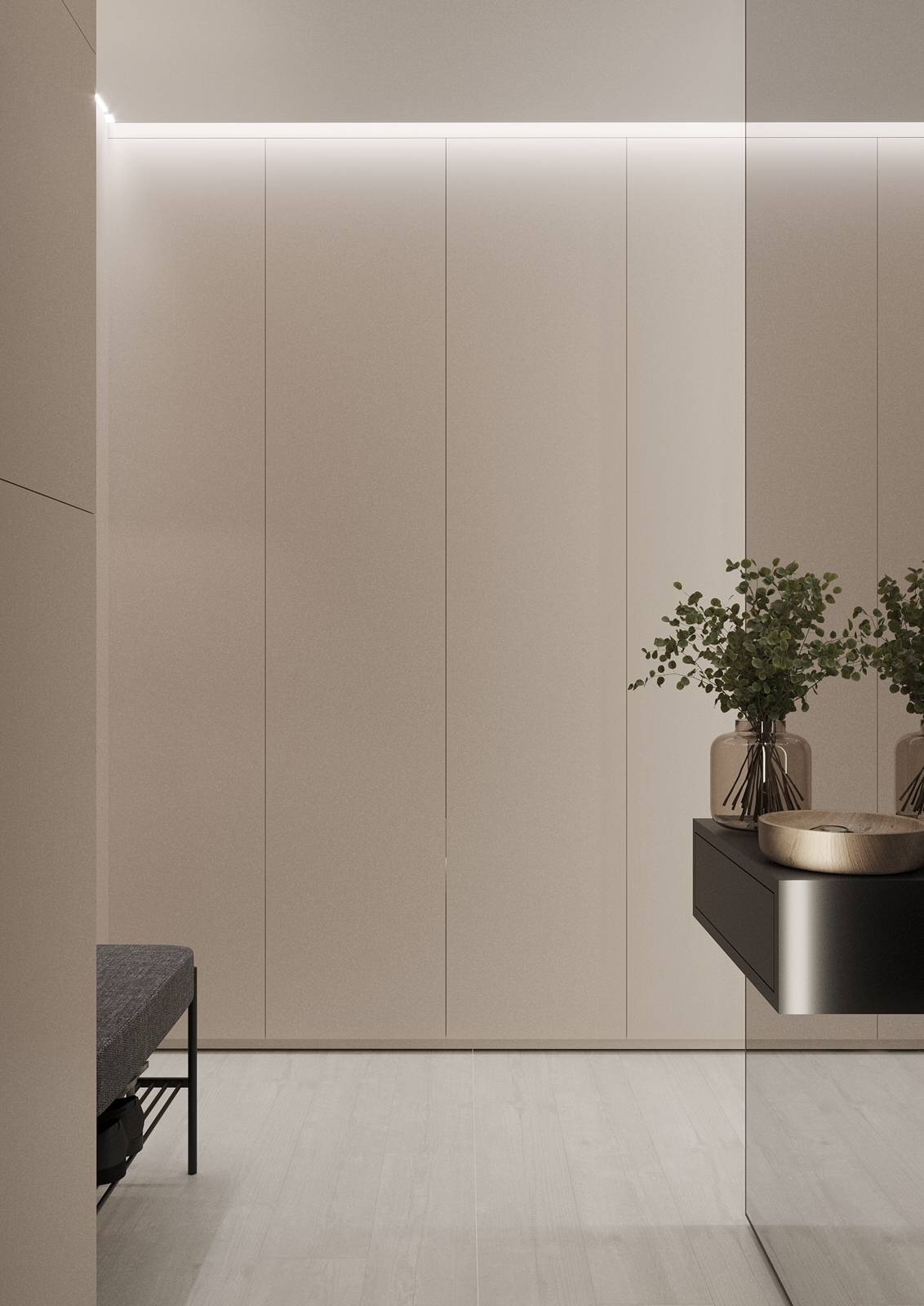 Interior design of an apartment with a children's room