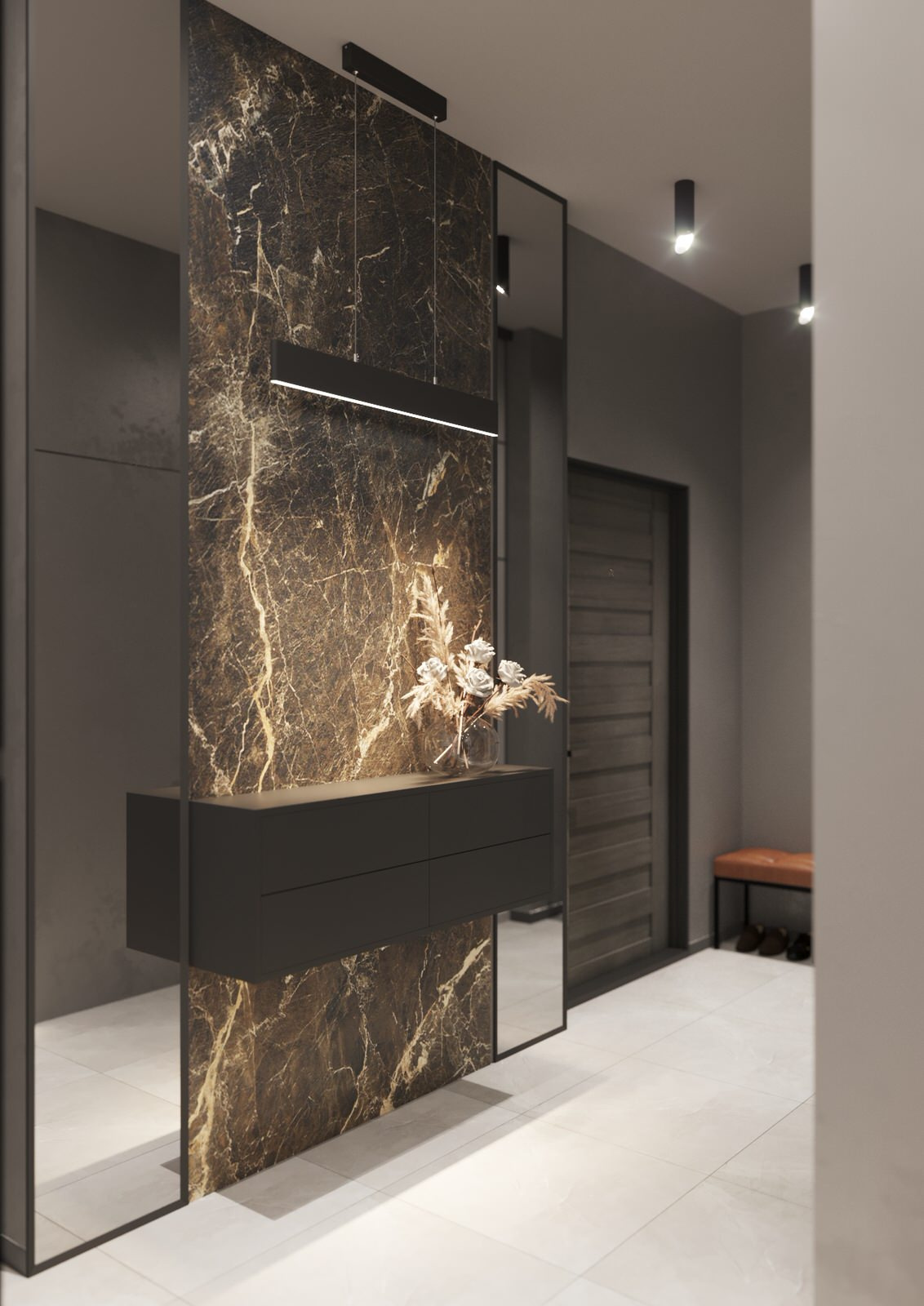 Interior design of an apartment