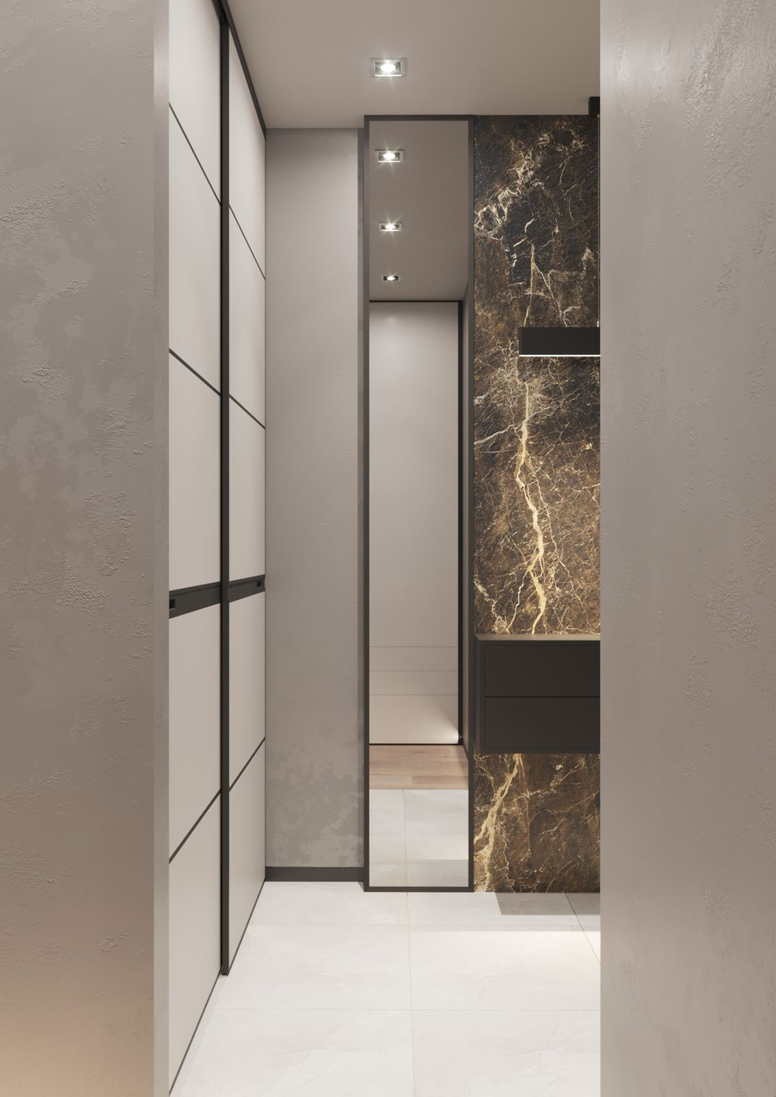 Interior design of an apartment
