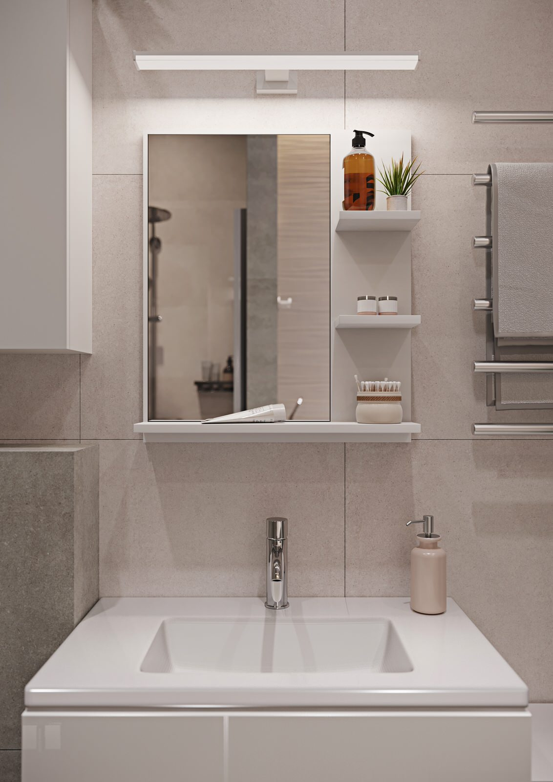 Innenarchitektur einer kleinen Wohnung
