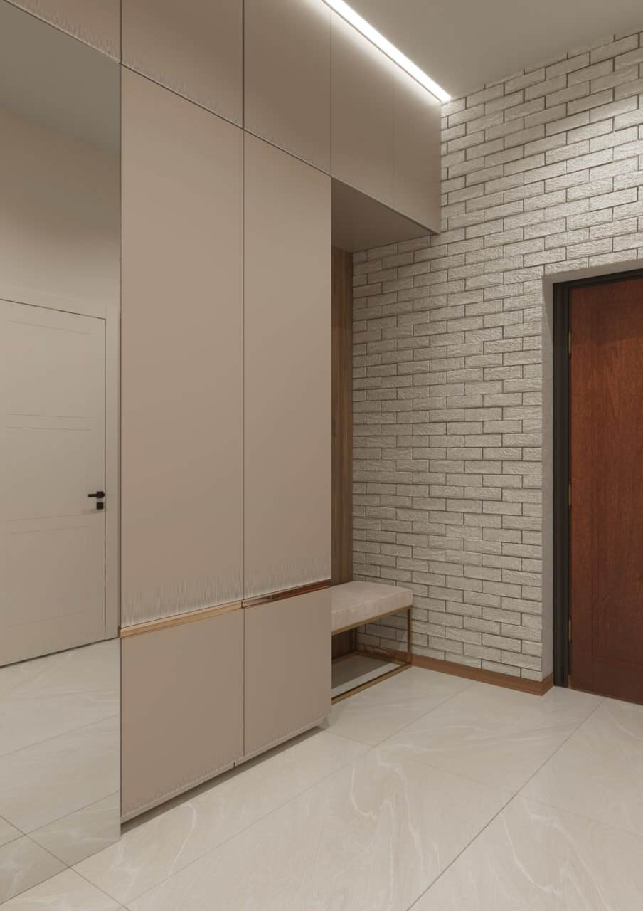 Apartment in a new house