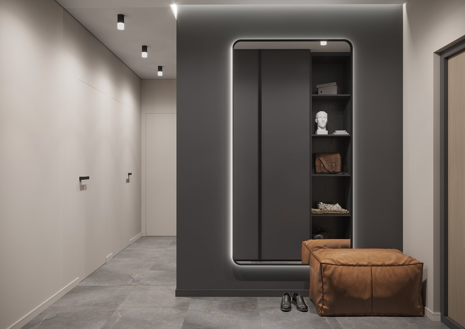 Two-room apartment for a single man