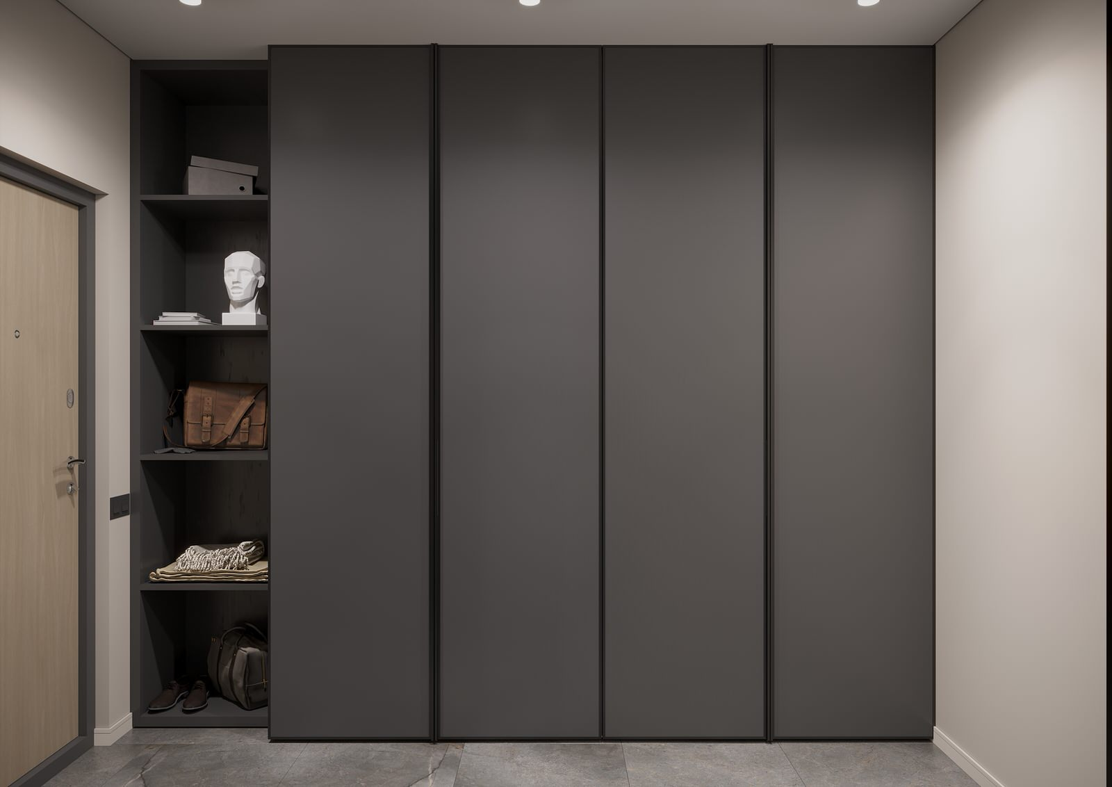 Two-room apartment for a single man
