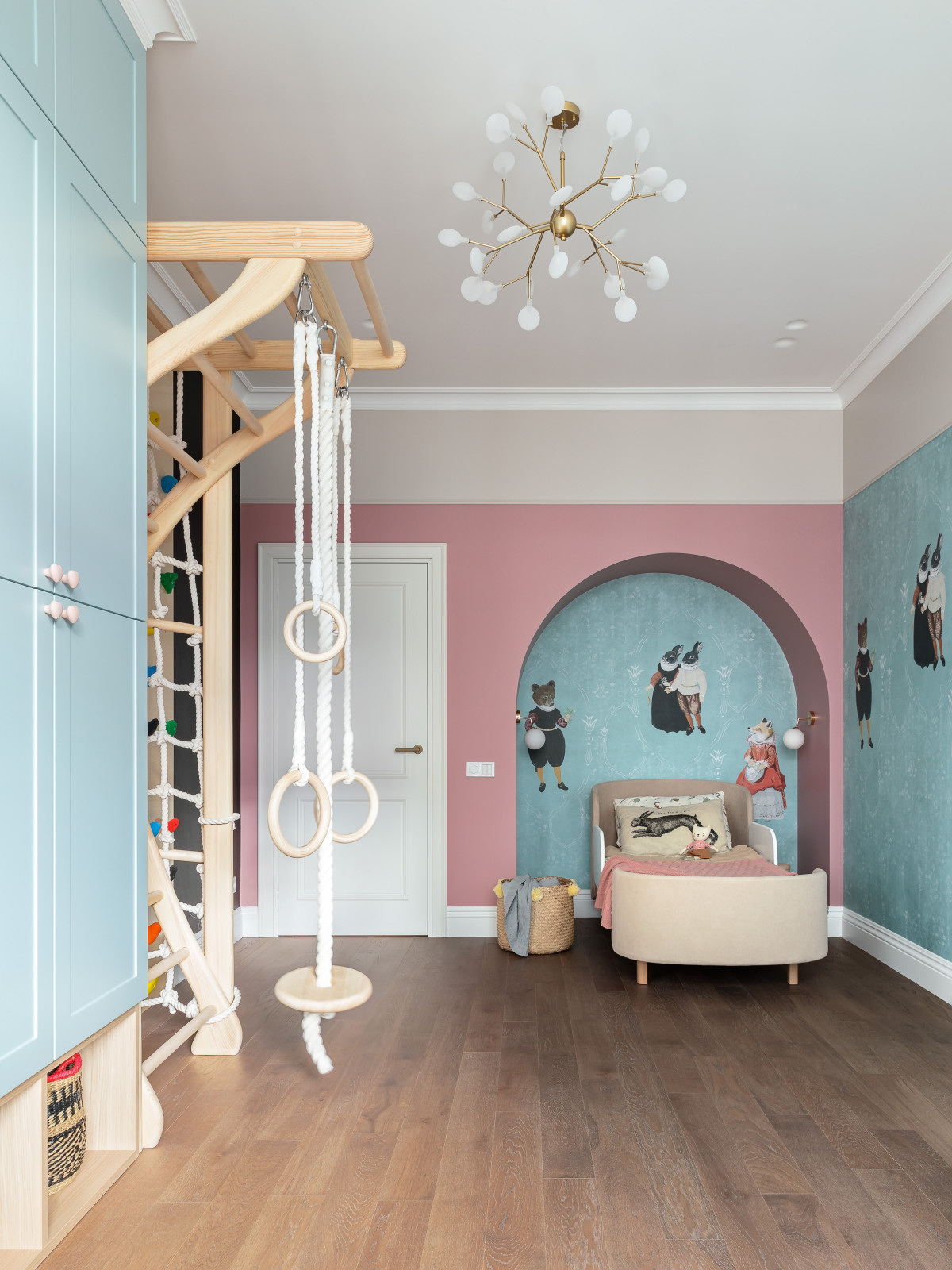 Colorful apartment with children's room