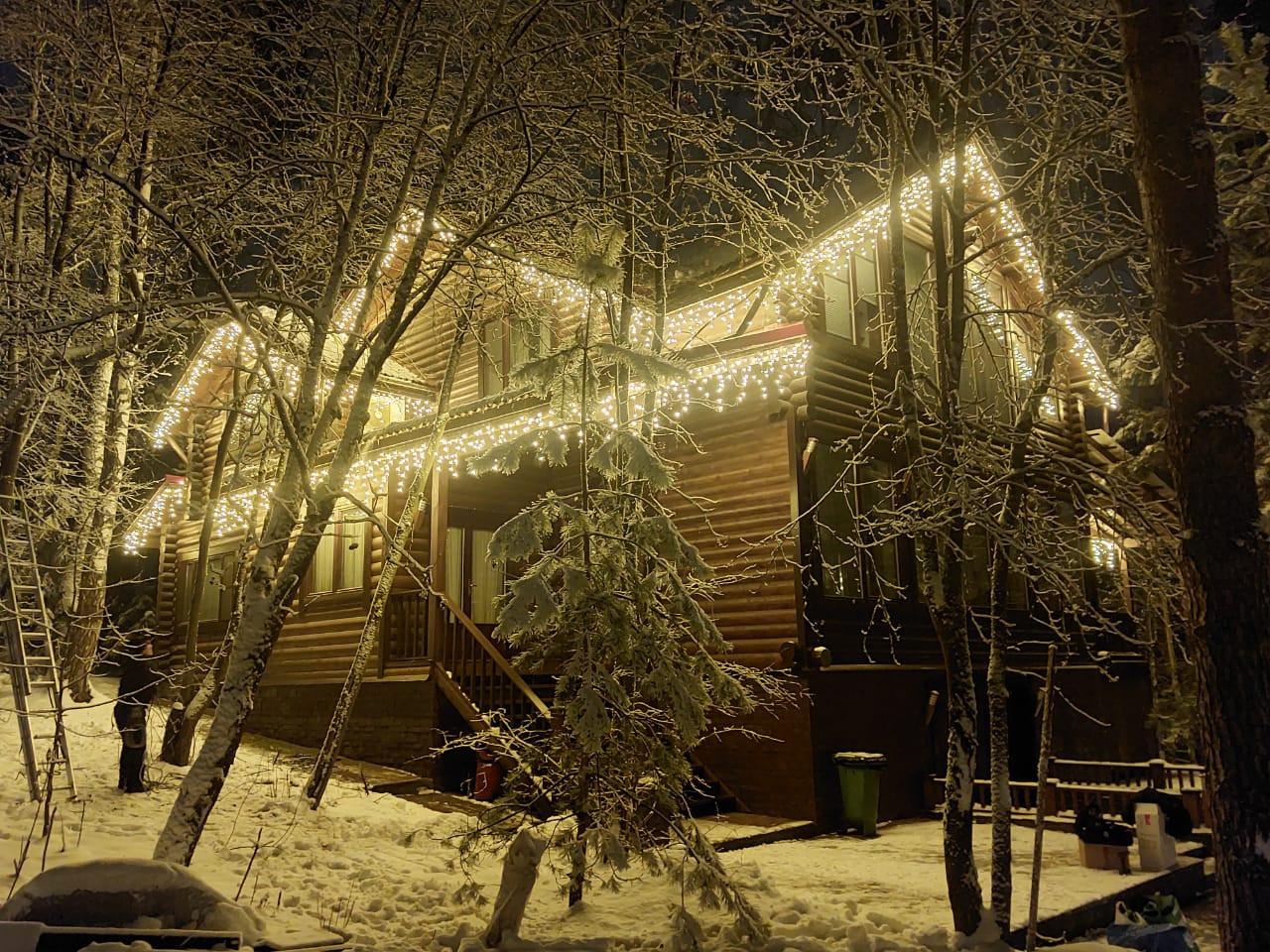 Подсветка загородного дома, Московская область