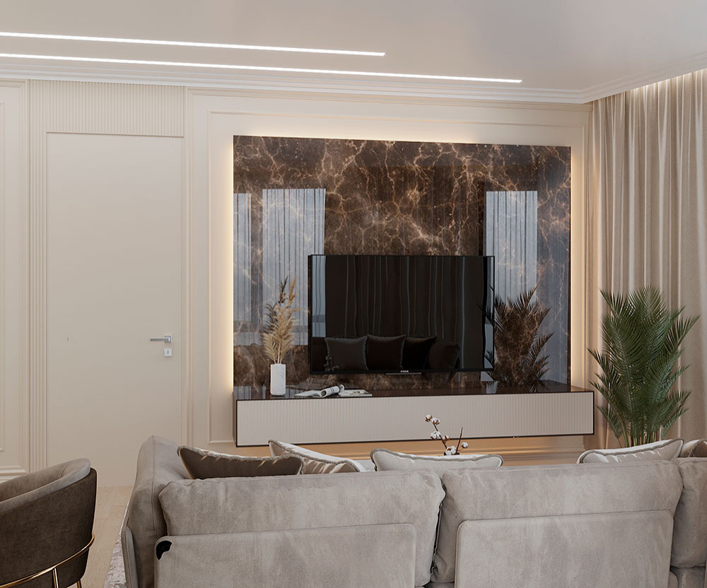 ДИЗАЙН ИНТЕРЬЕРА КВАРТИРЫ В ЖК WELLTON PARK (ВЕЛТОН ПАРК), 59 КВ.М.