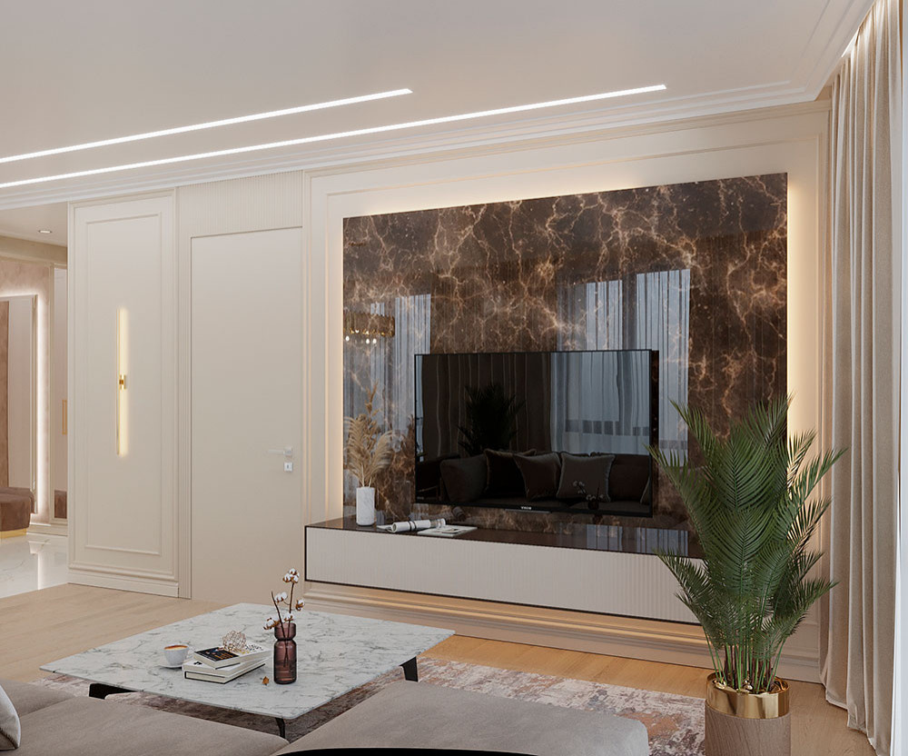 ДИЗАЙН ИНТЕРЬЕРА КВАРТИРЫ В ЖК WELLTON PARK (ВЕЛТОН ПАРК), 59 КВ.М.