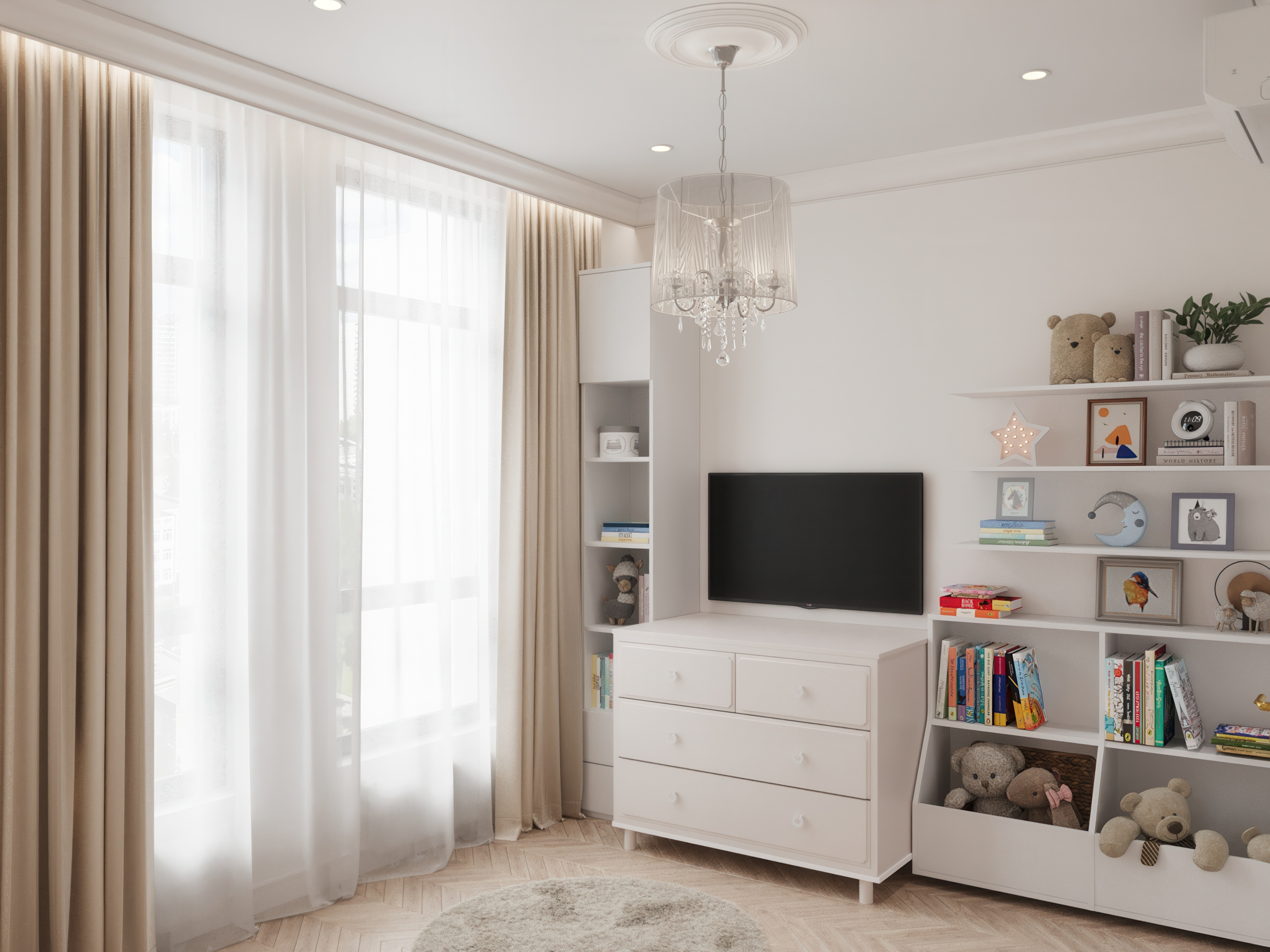 "Белым бело"_ЖК "Резиденция Сколково"_88м2