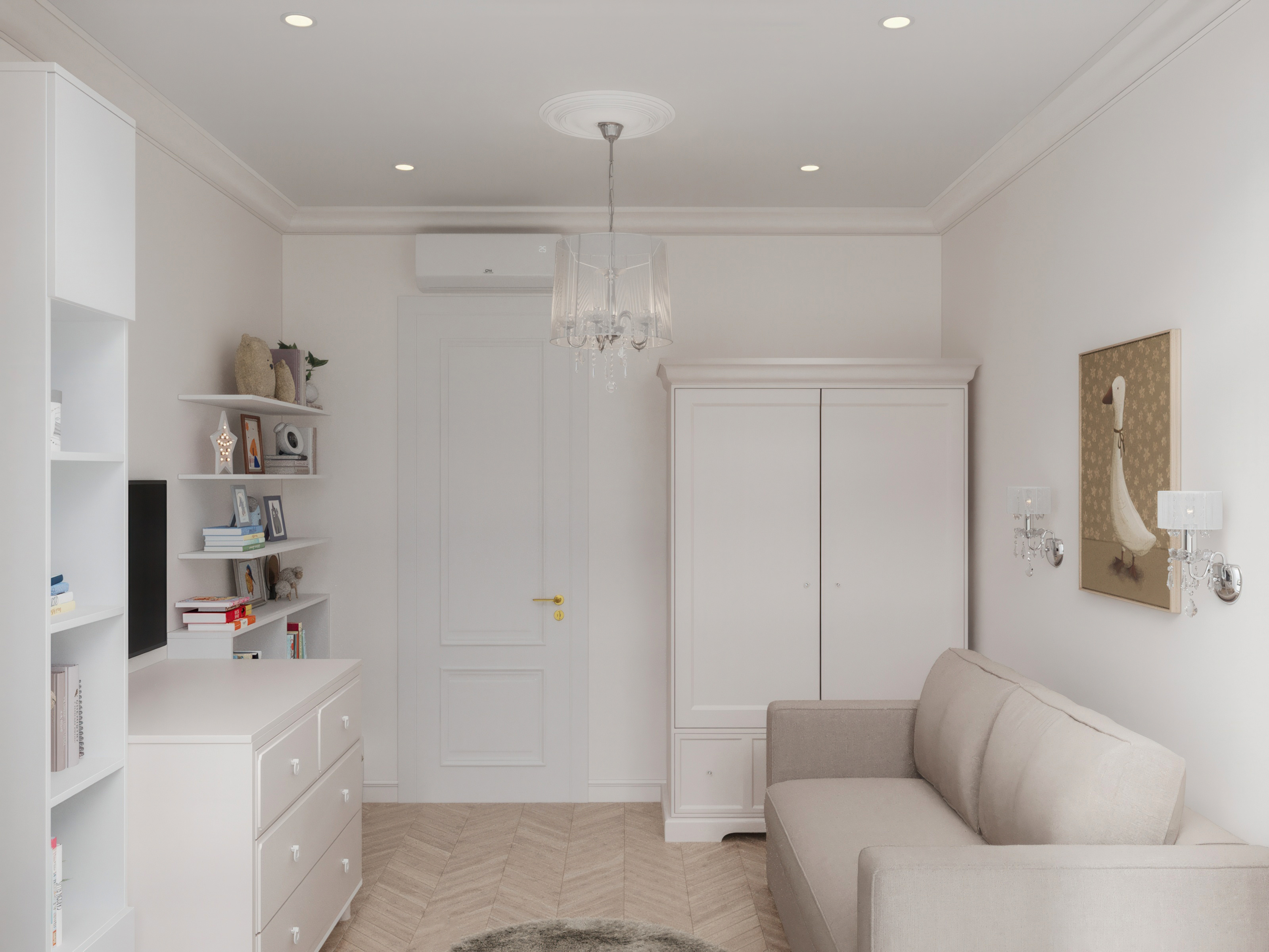 "Белым бело"_ЖК "Резиденция Сколково"_88м2