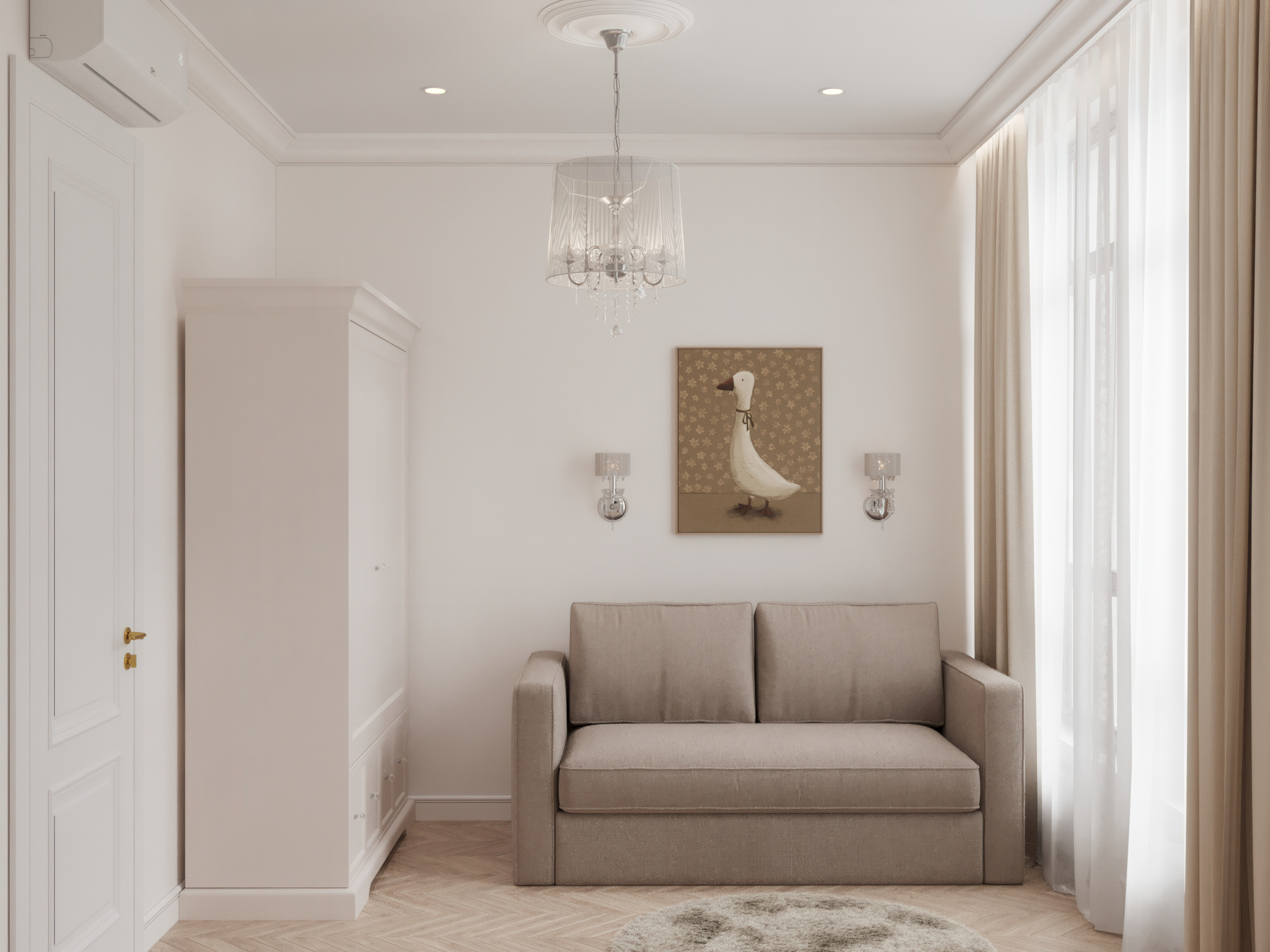 "Белым бело"_ЖК "Резиденция Сколково"_88м2