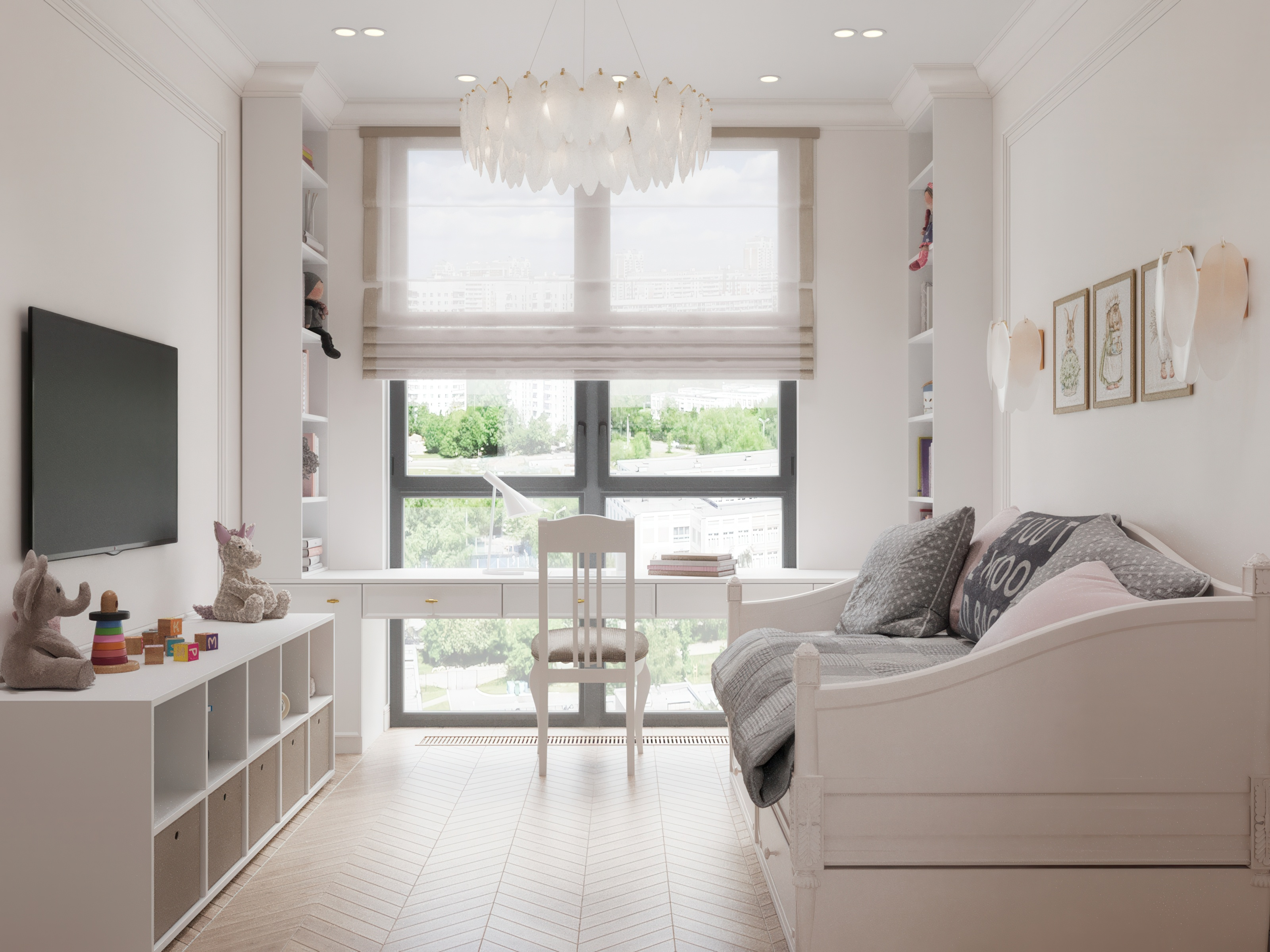 "Белым бело"_ЖК "Резиденция Сколково"_88м2