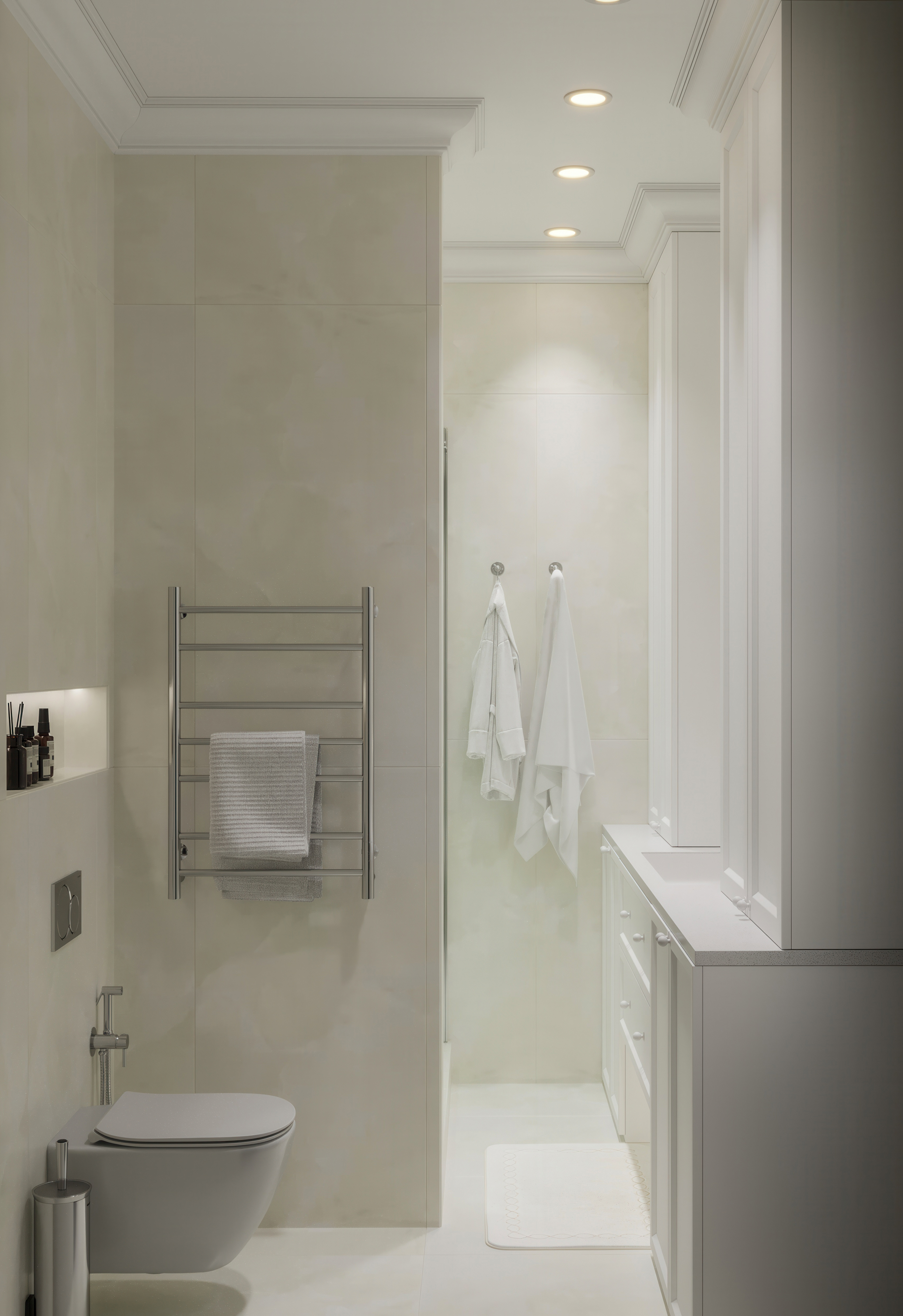 "Белым бело"_ЖК "Резиденция Сколково"_88м2