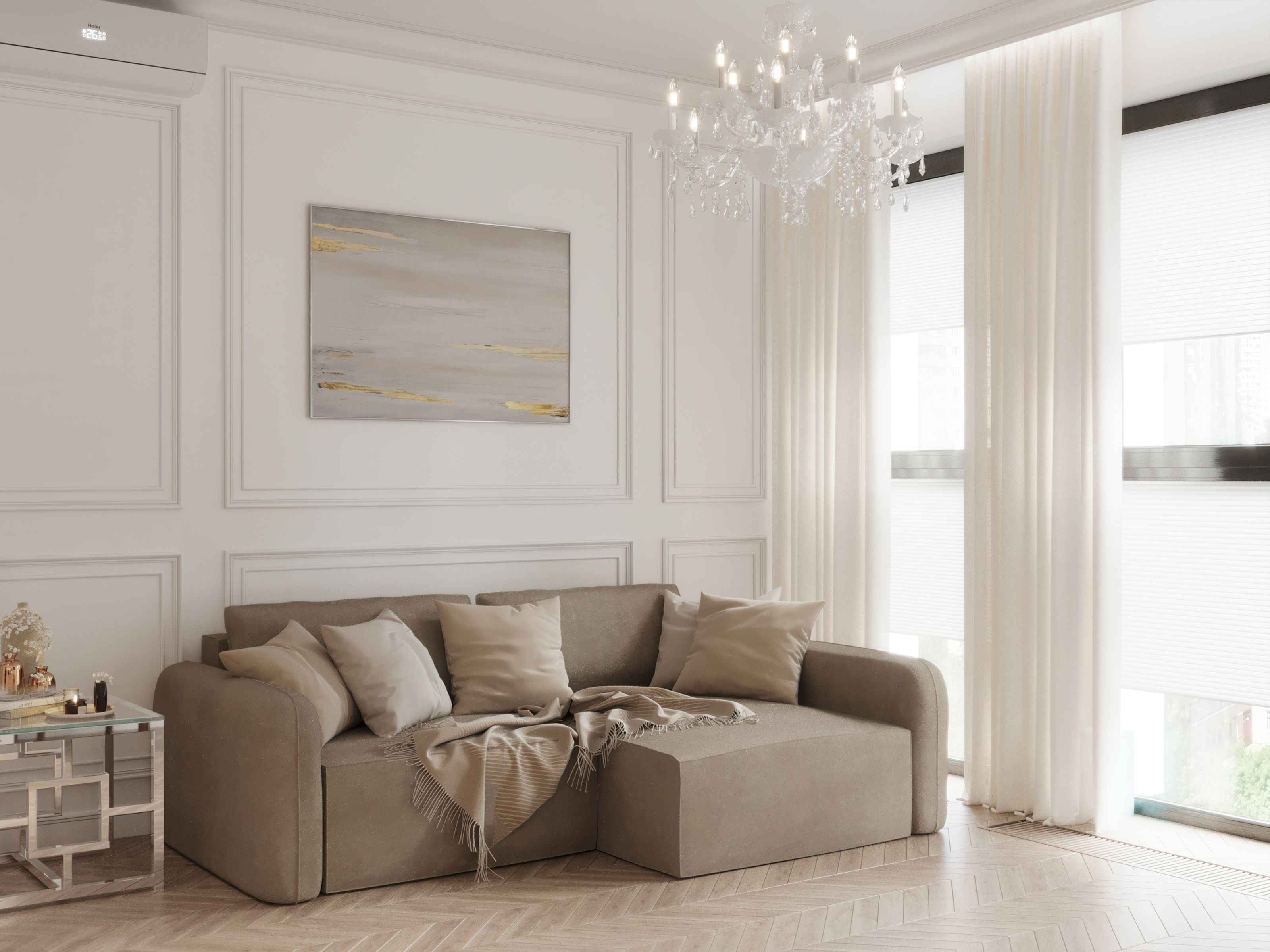 "Белым бело"_ЖК "Резиденция Сколково"_88м2