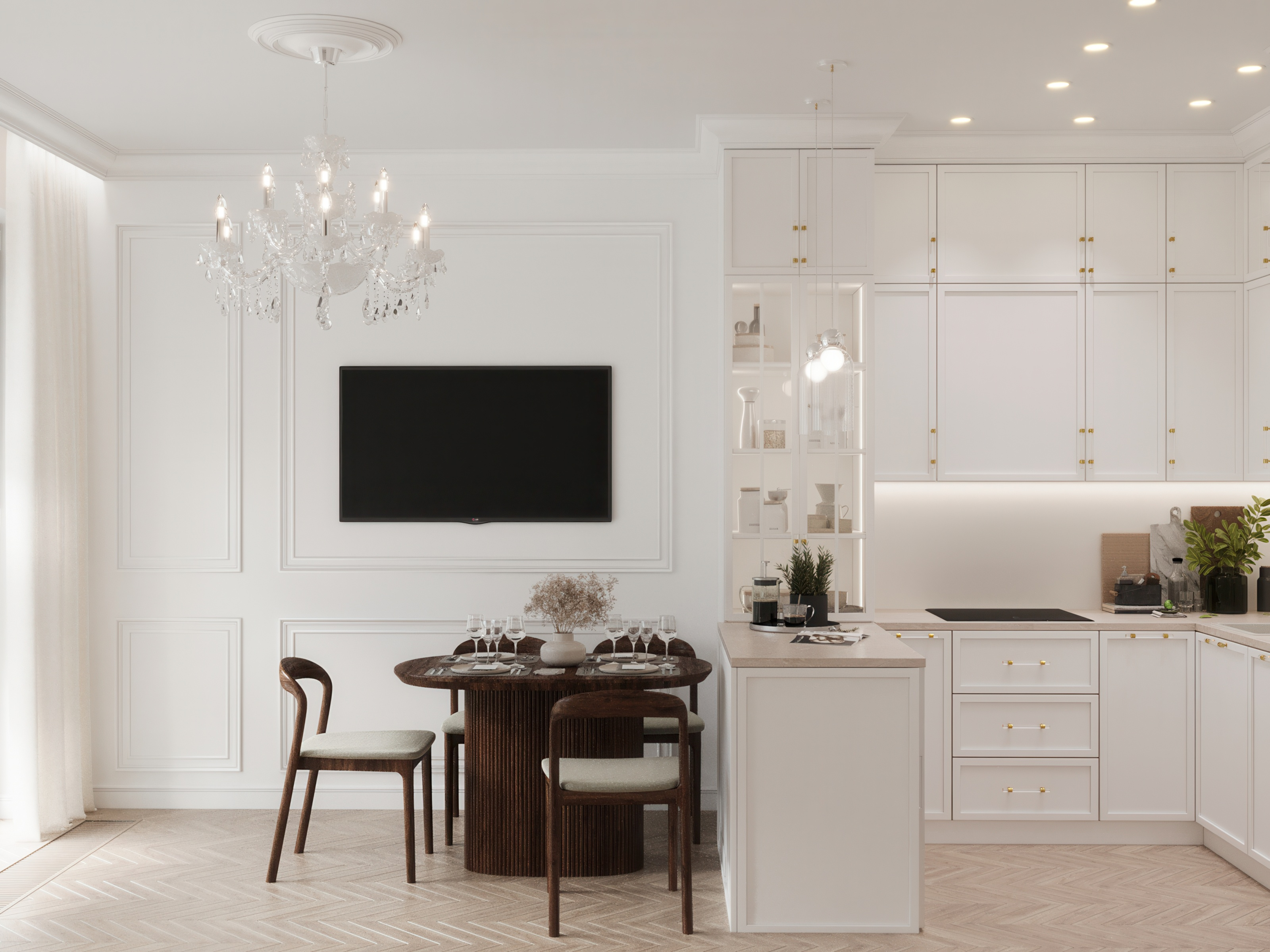 "Белым бело"_ЖК "Резиденция Сколково"_88м2