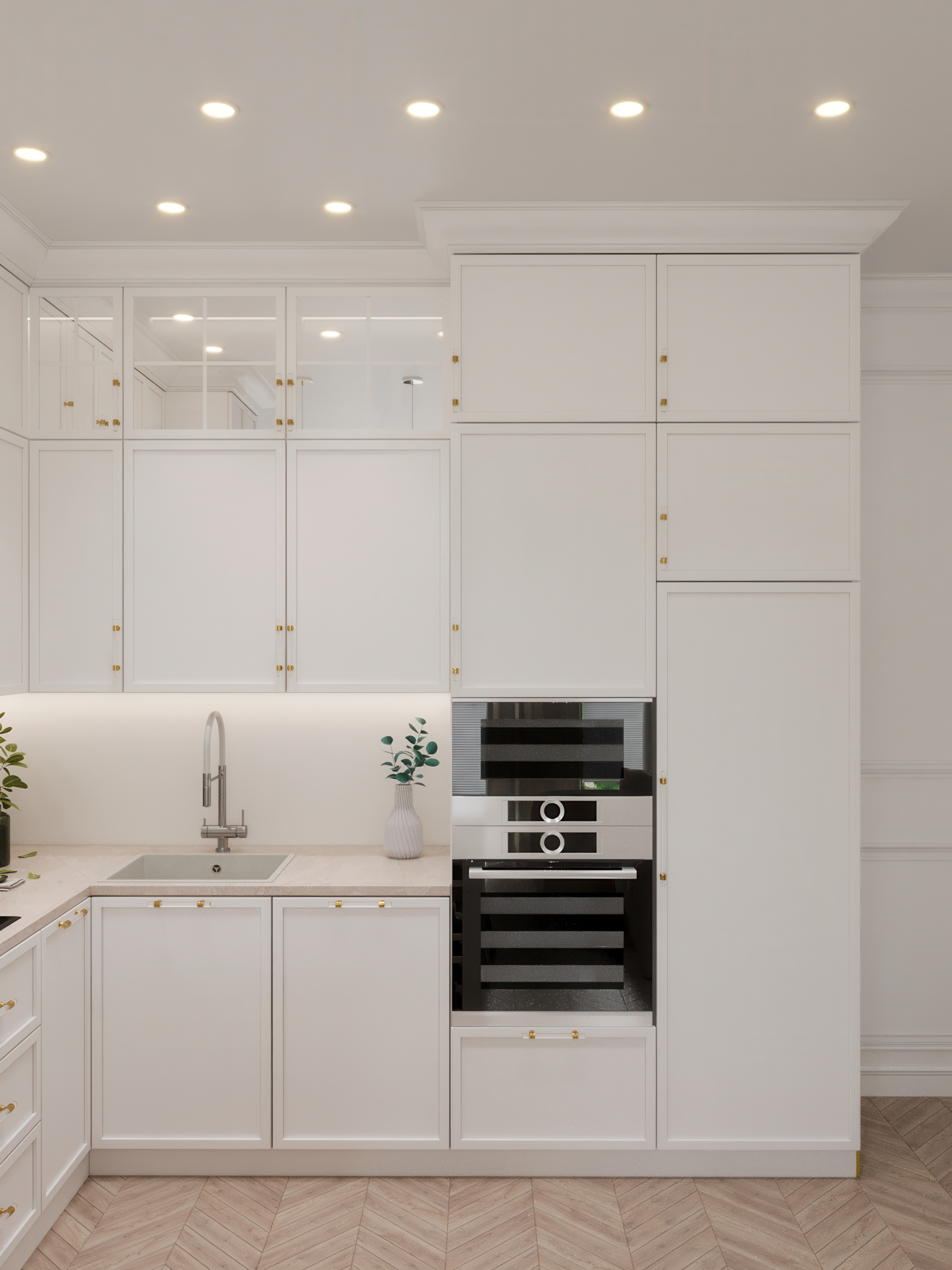 "Белым бело"_ЖК "Резиденция Сколково"_88м2