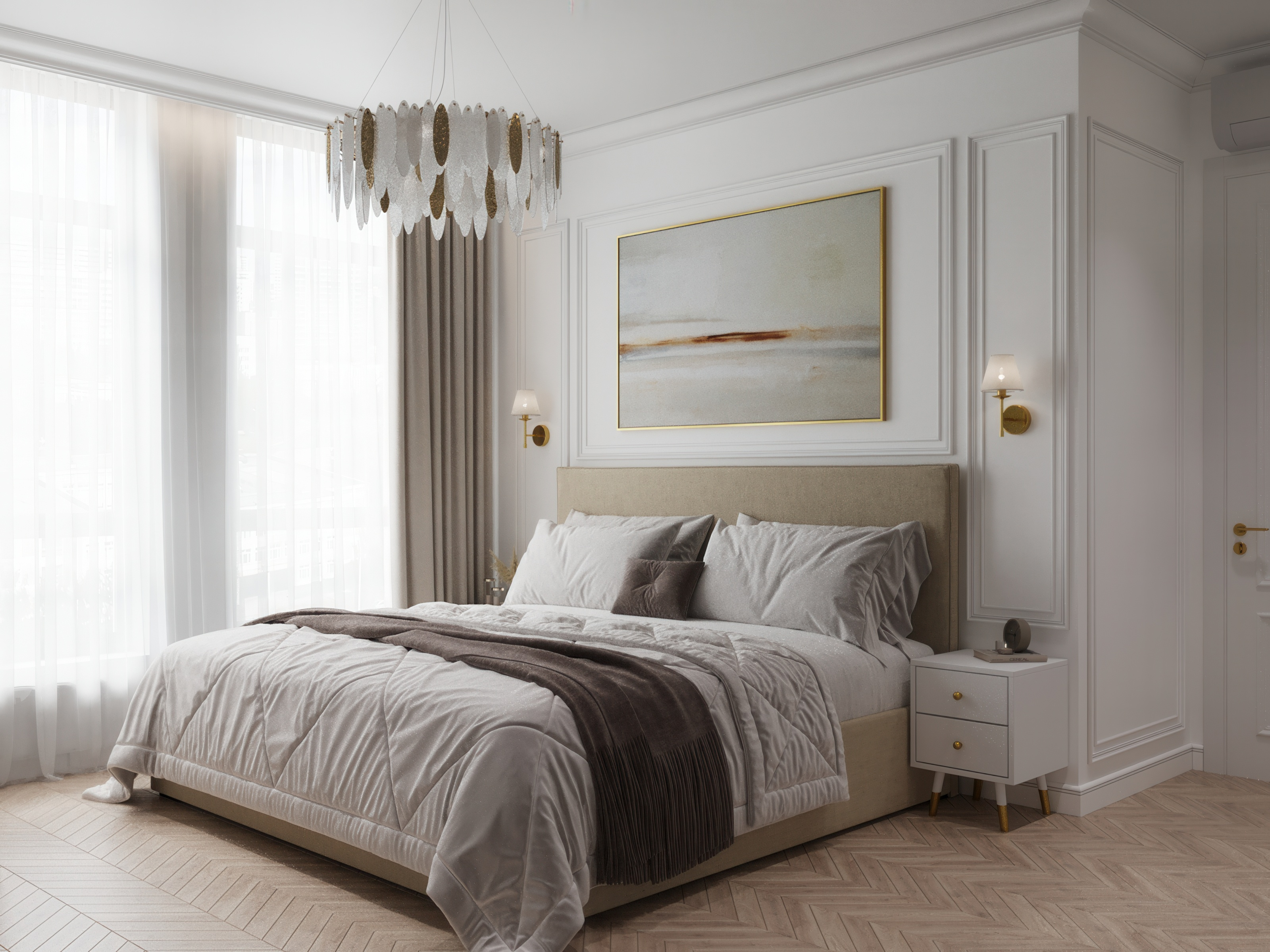 "Белым бело"_ЖК "Резиденция Сколково"_88м2