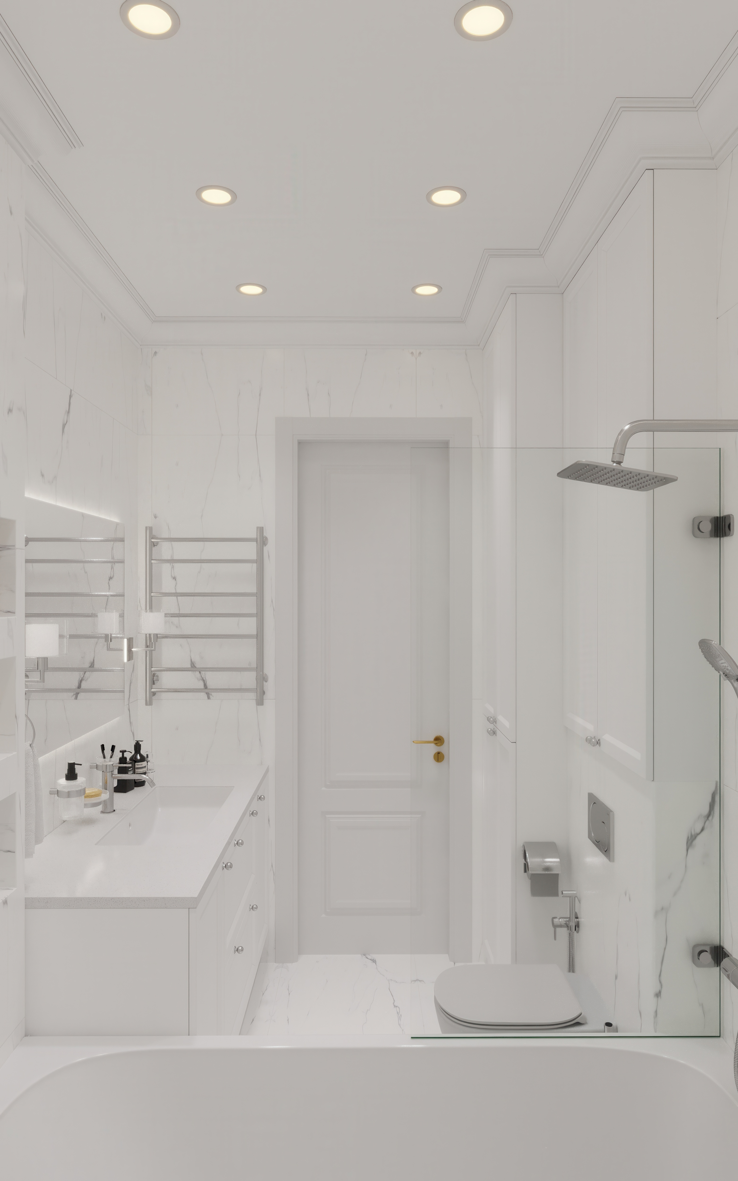 "Белым бело"_ЖК "Резиденция Сколково"_88м2