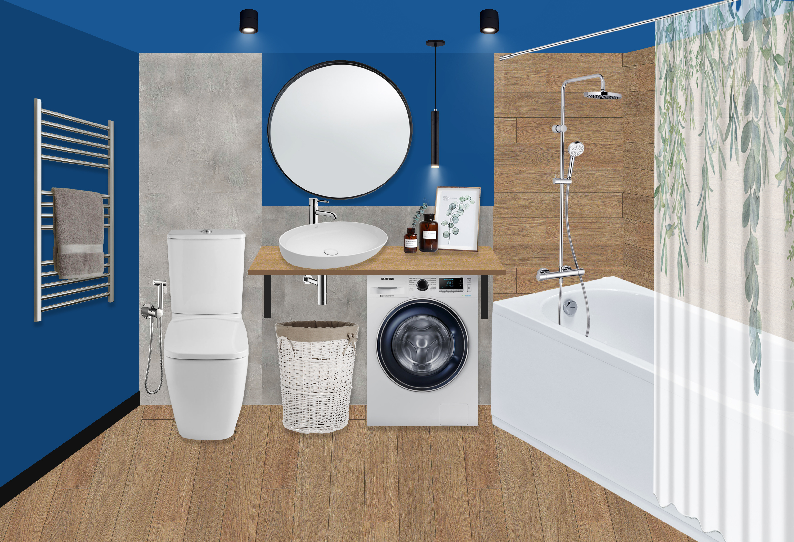 Проект "Без белых стен"_58м2