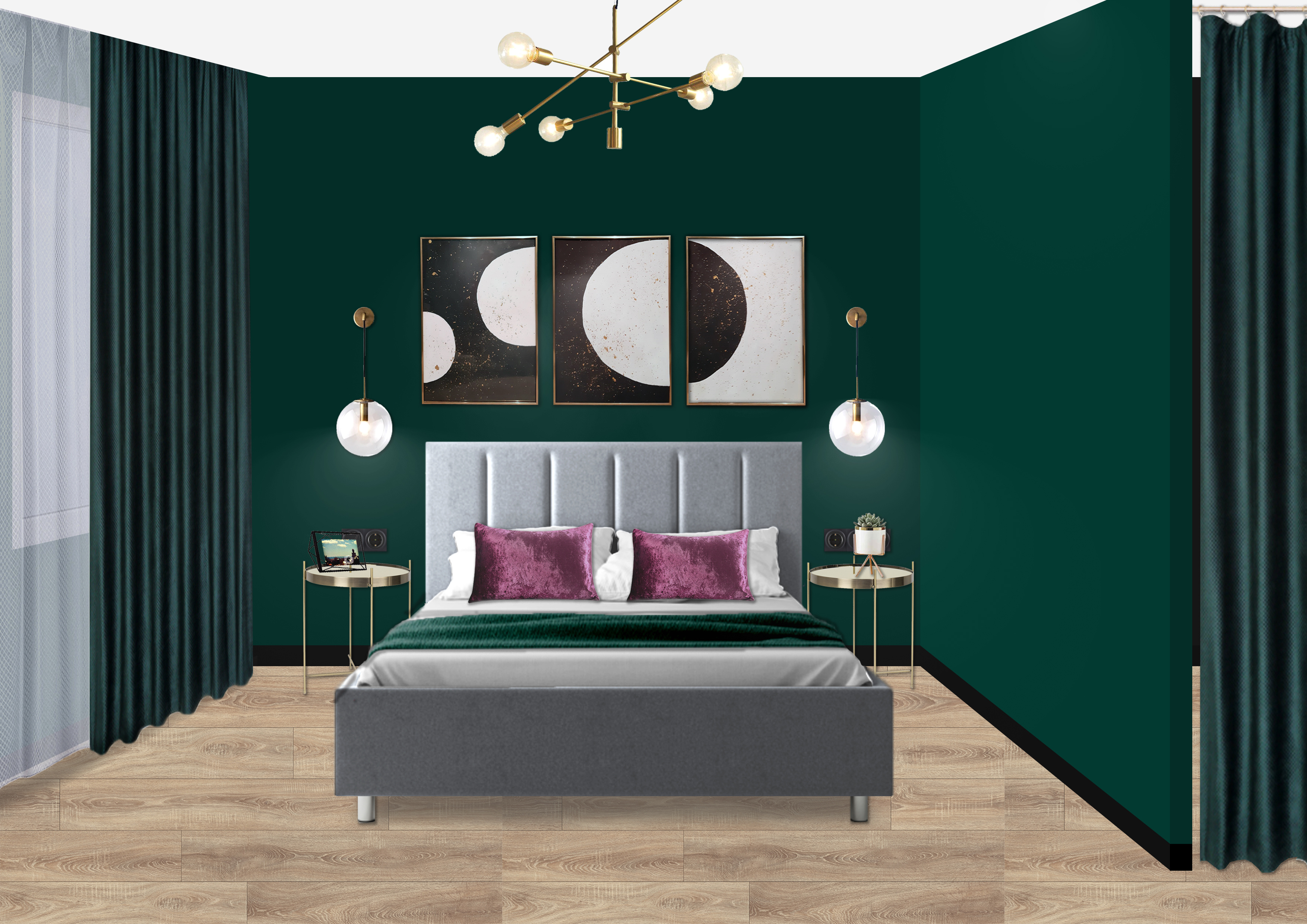 Проект "Без белых стен"_58м2