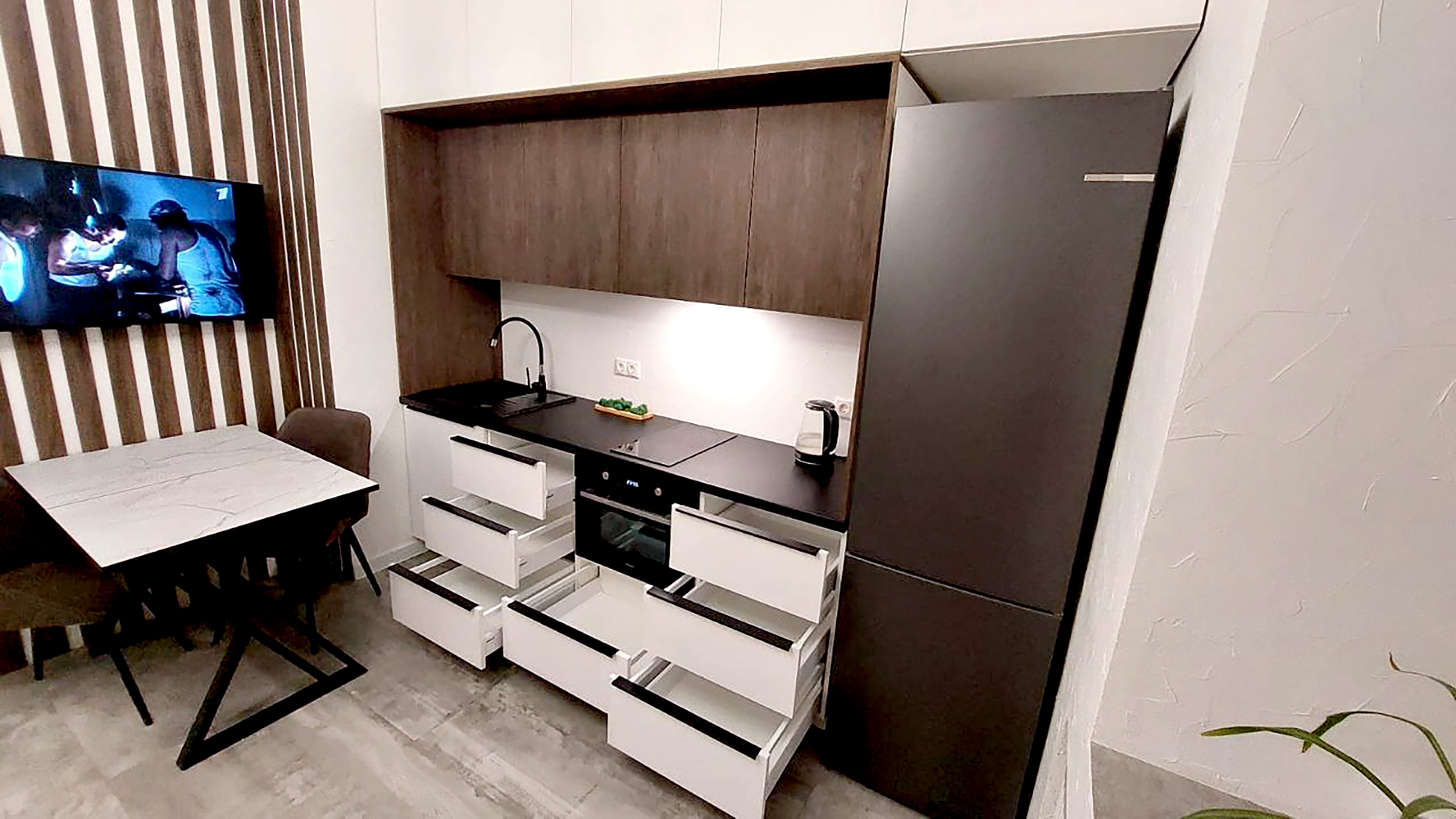 Проект кухни в квартире-студии