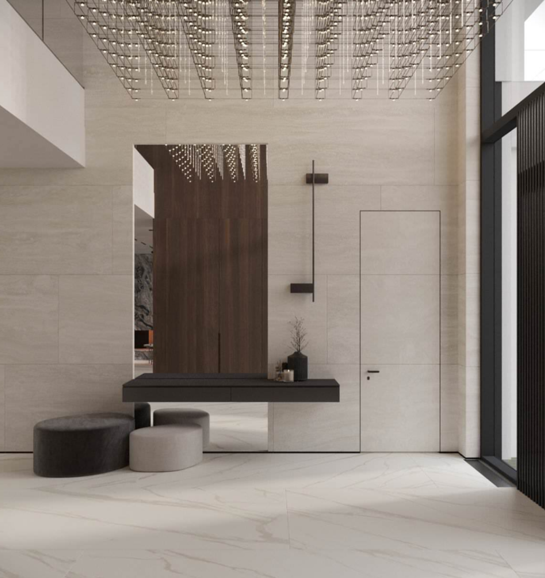 Дизайн интерьера виллы КП Ренессанс парк в Подмосковье