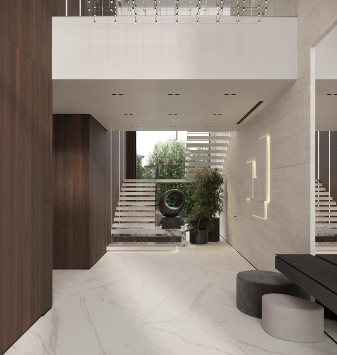 Дизайн интерьера виллы КП Ренессанс парк в Подмосковье