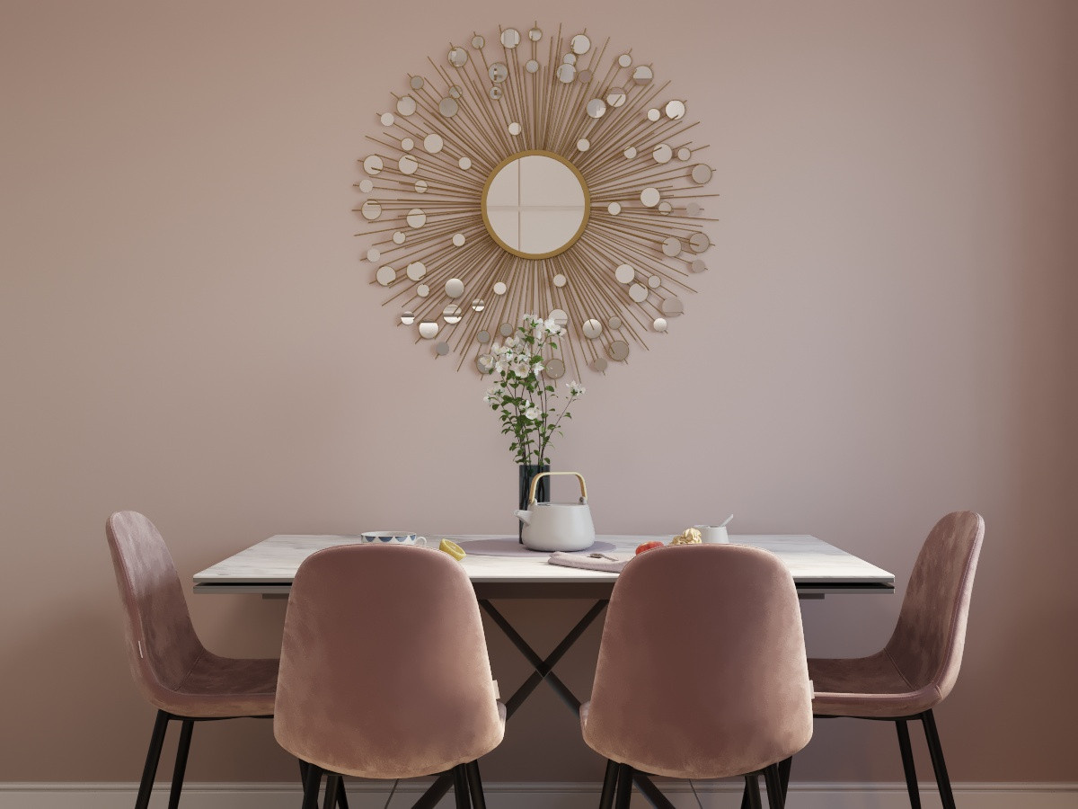 Розовая кухня .