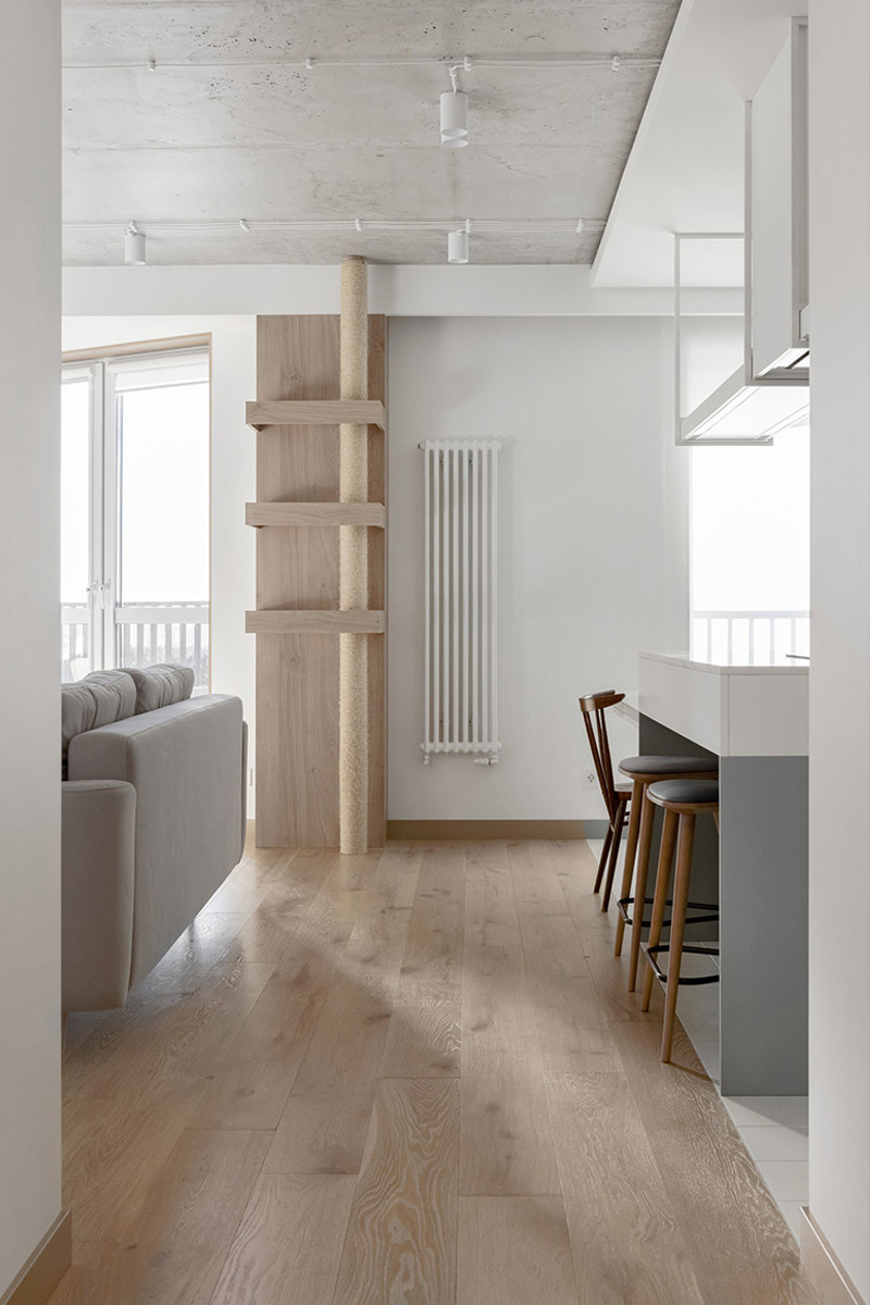 Diagonal apartment