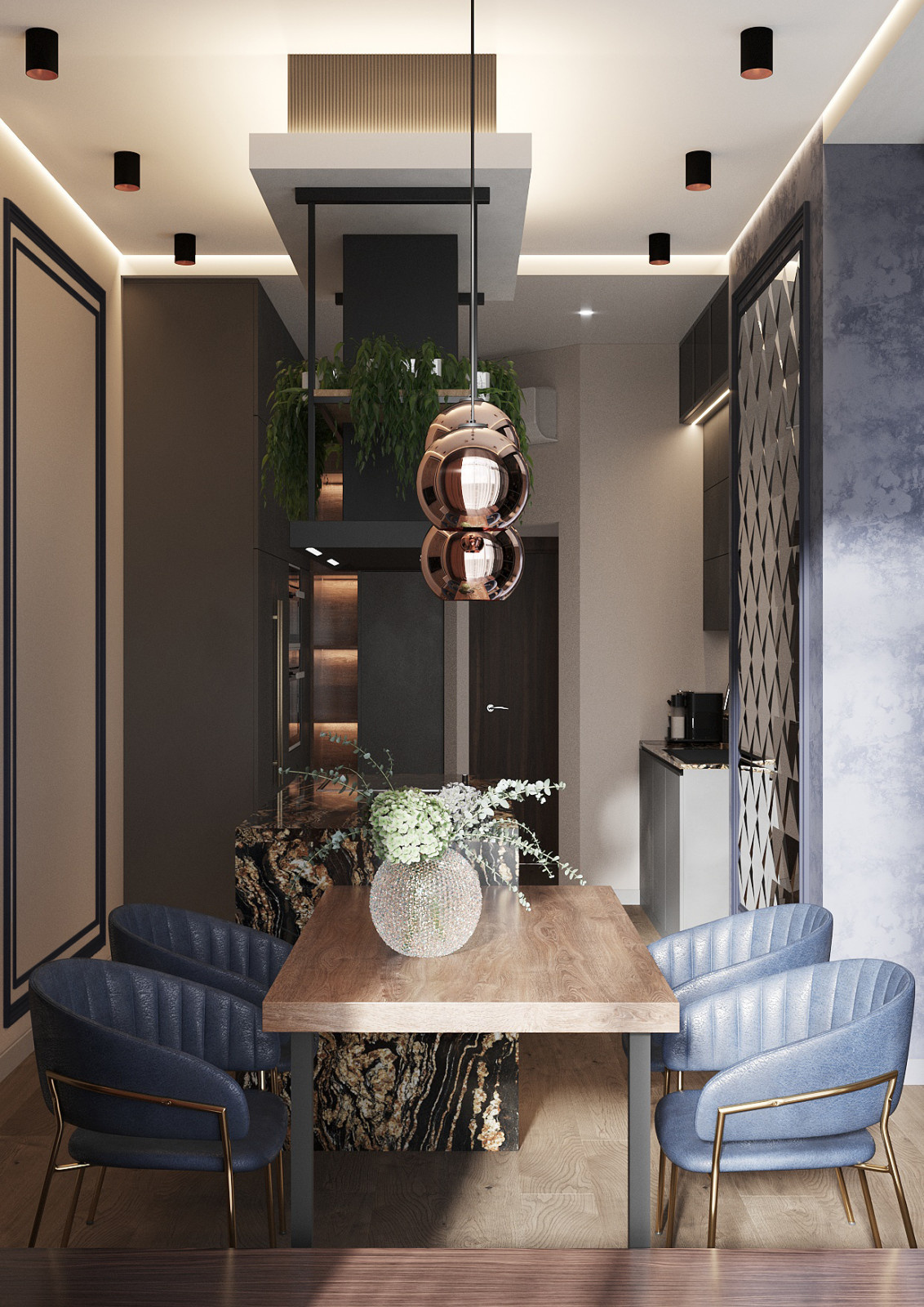 Residential complex Aquamarine, area with a terrace of 147.9 sq. m.