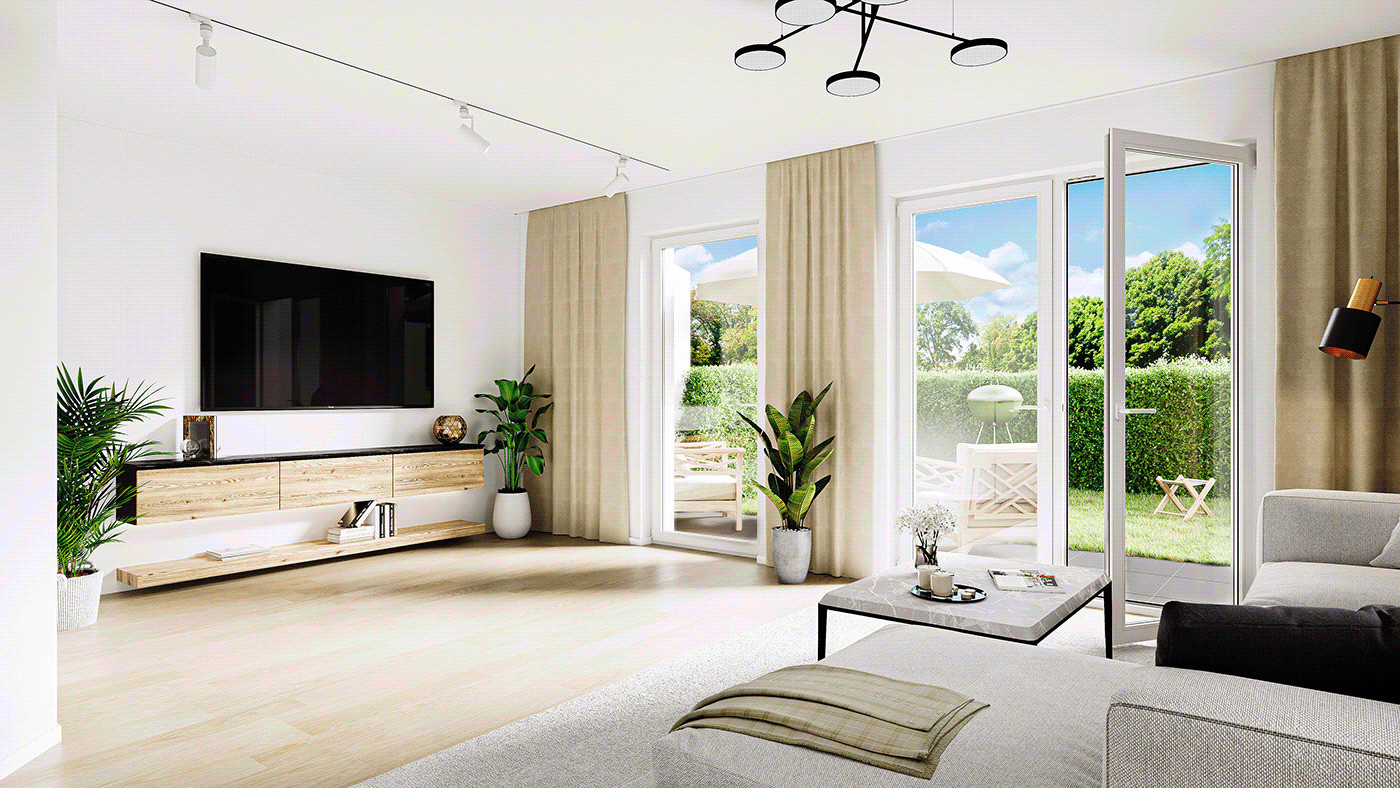 Wohnzimmer aus einem anderen Blickwinkel