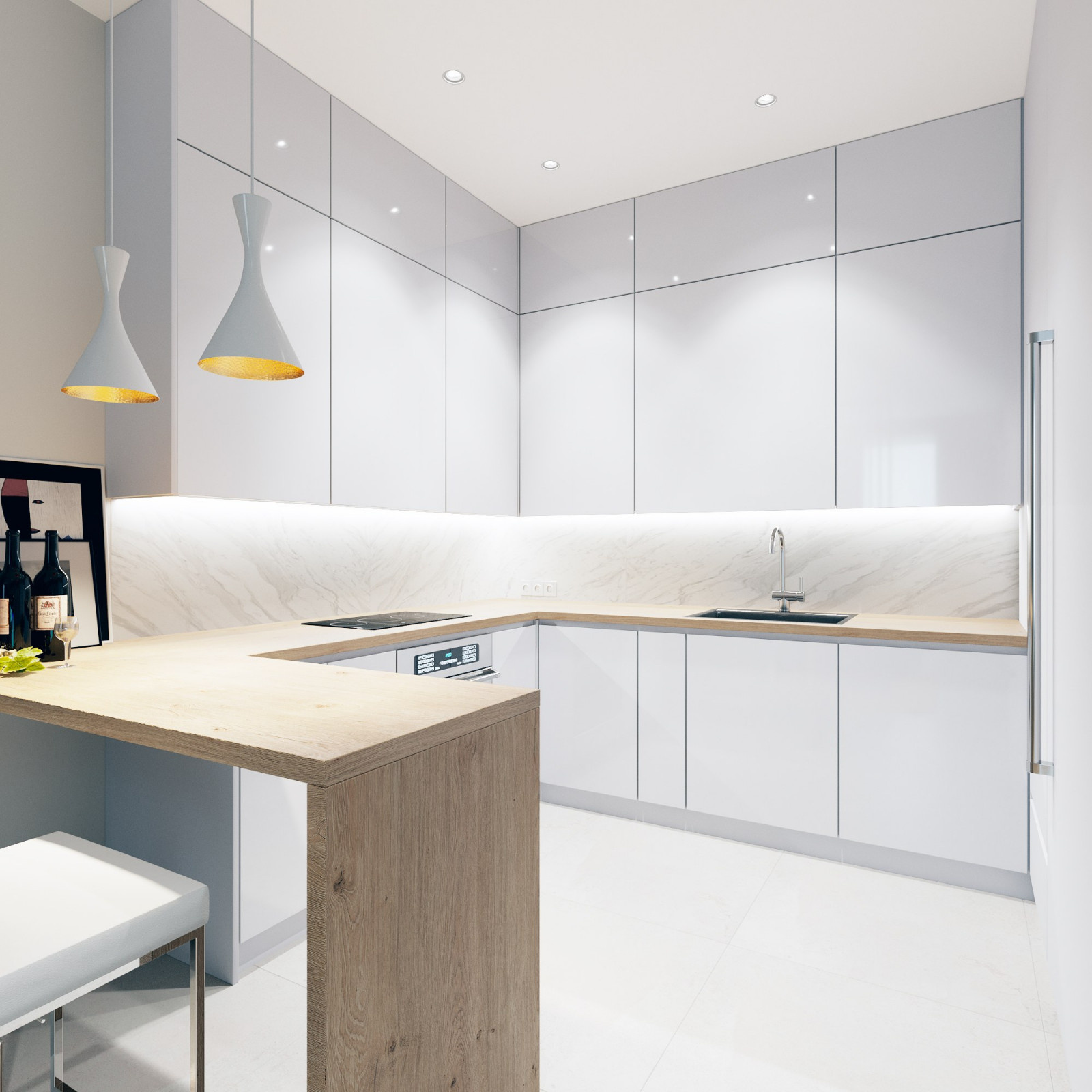 Дизайн-проект двухкомнатной квартиры в современном стиле