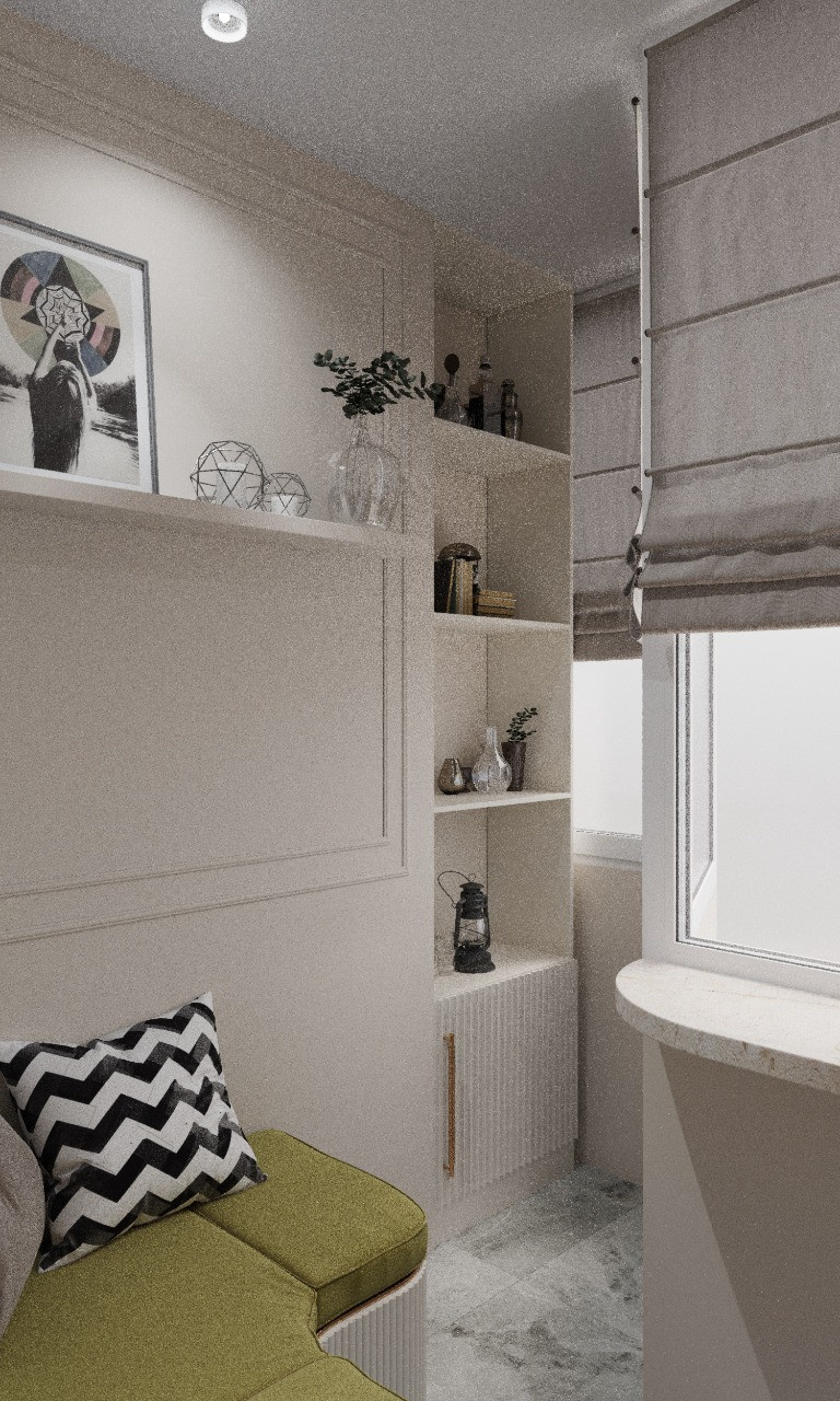 Квартира 60м в стиле неоклассика для молодой семьи