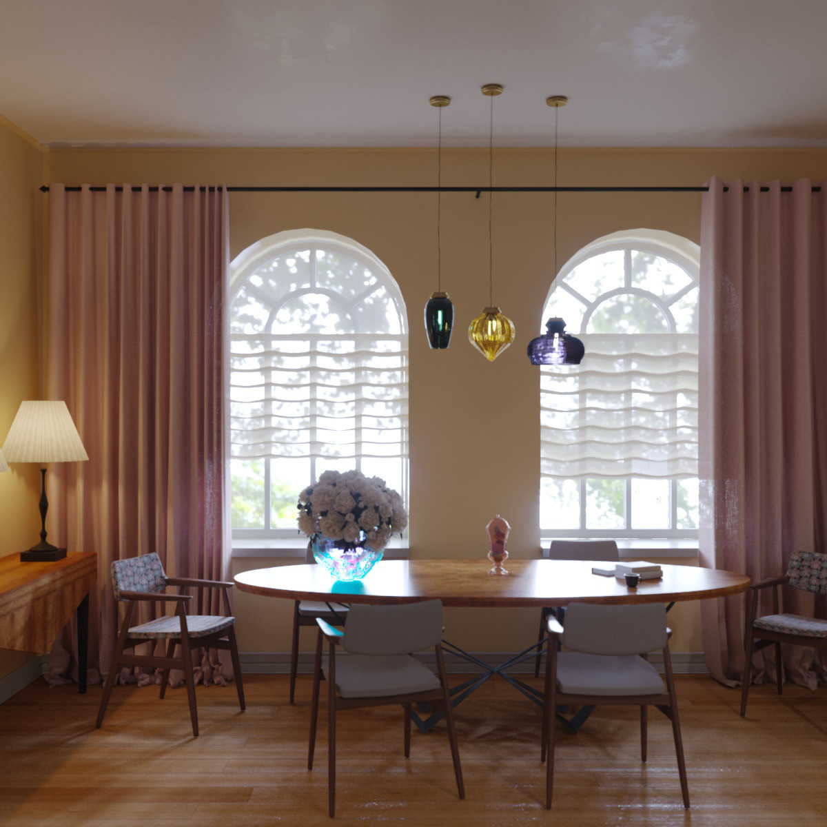 Dining-kitchen area