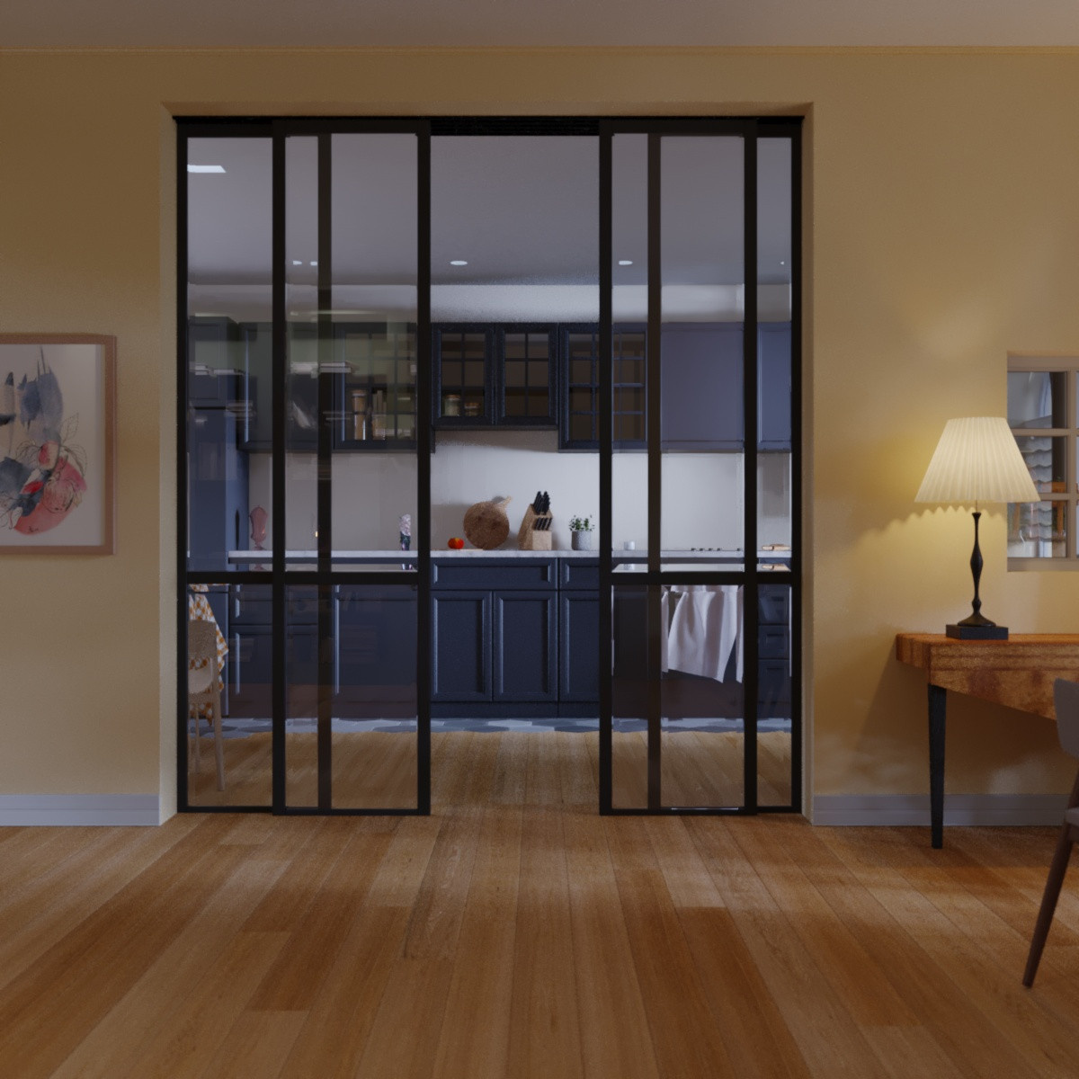 Dining-kitchen area