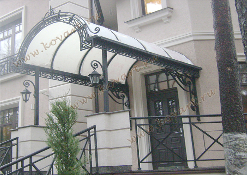 Кованые козырьки