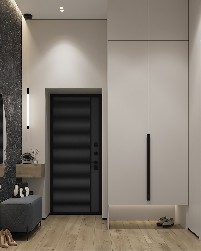 Дом для семьи в стиле минимализм 125 м². Посёлок Костюнино