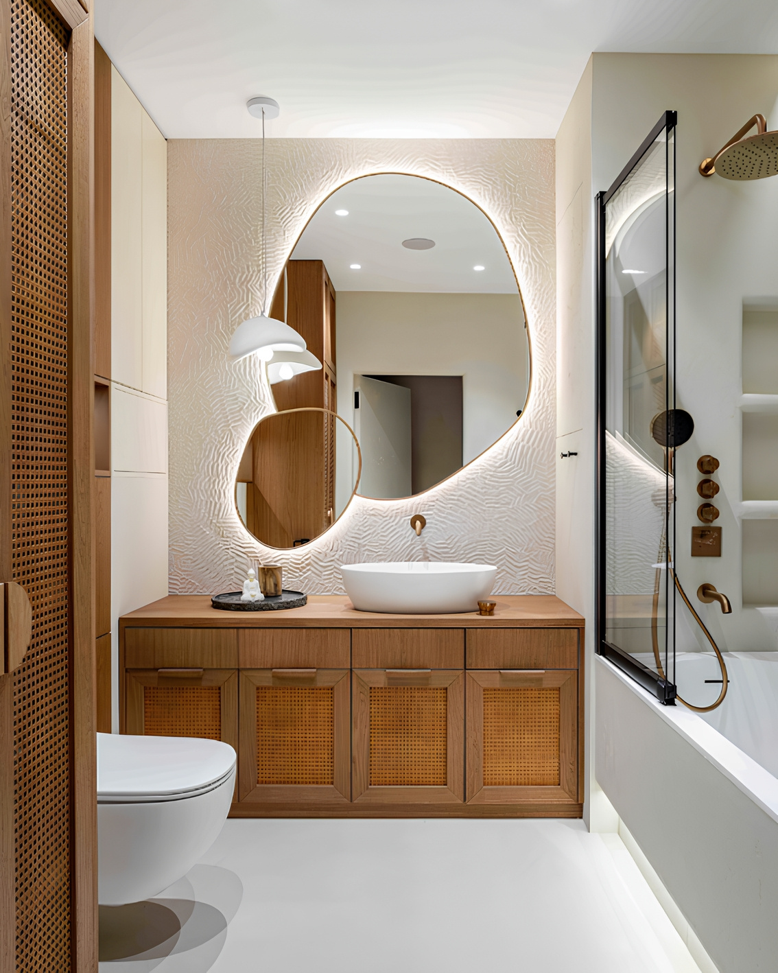 Обложка проекта: Зеркала Miralls в проекте Екатерины Савенко (Интерьерная студия AI). ЖК "Ботаника"