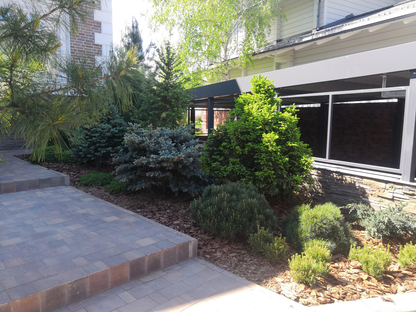 Landscape design of the territory (Moscow region, Sareevo village)
