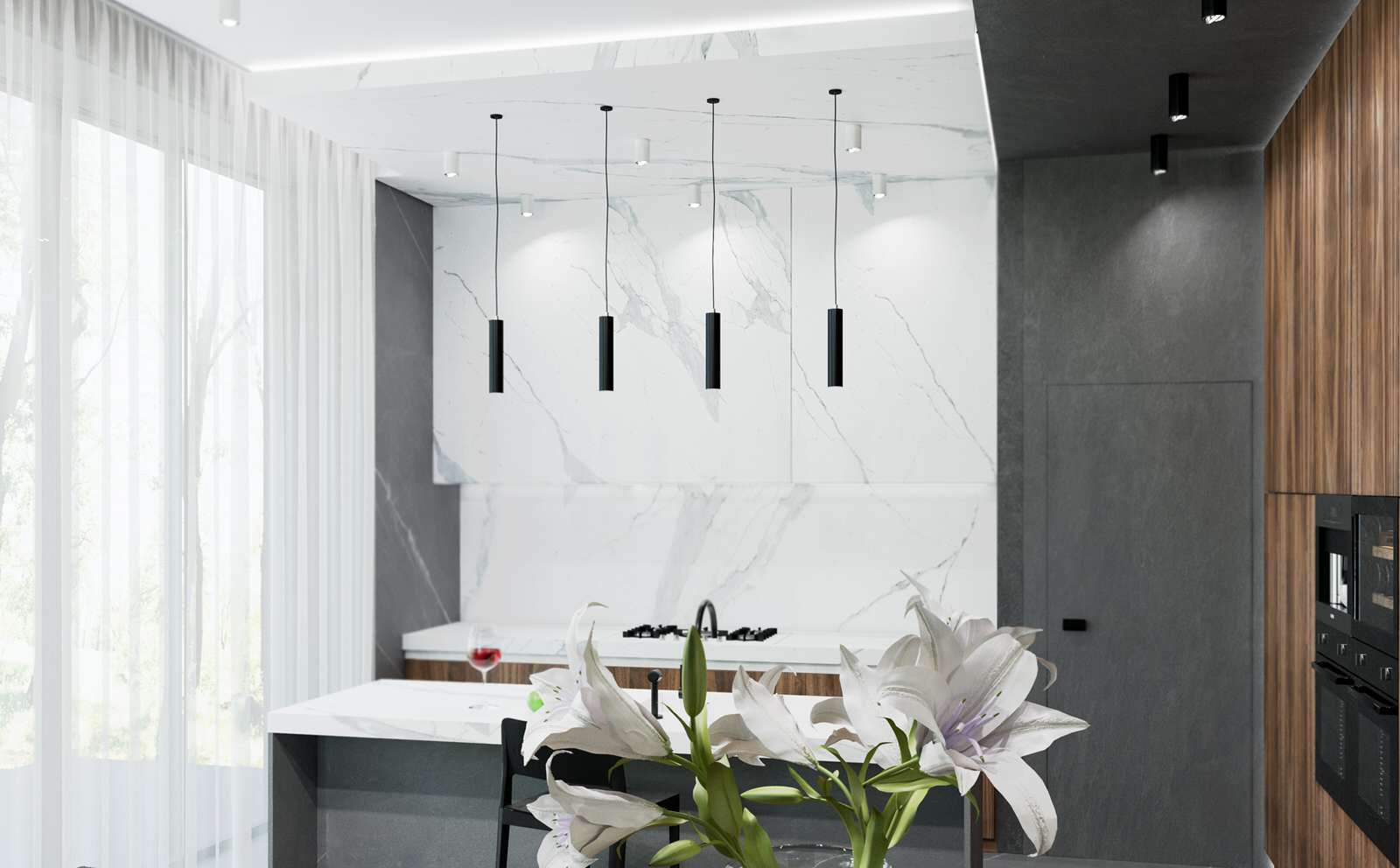 Villa in stile moderno minimalismo 2019.
