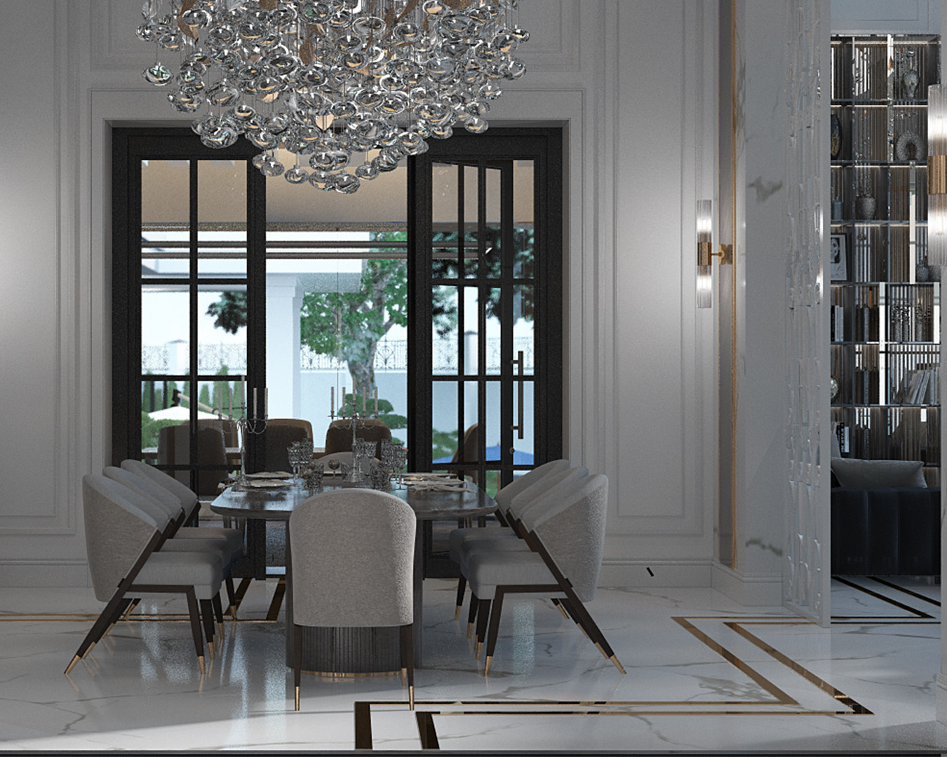 LUXURY KITCHEN\\DINING\\LIVING ROOMS