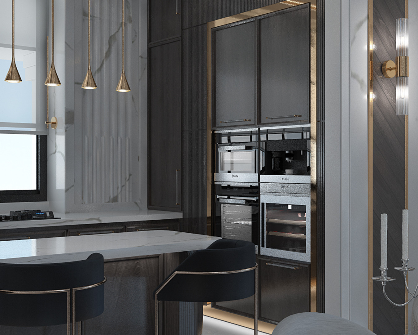 LUXURY KITCHEN\\DINING\\LIVING ROOMS