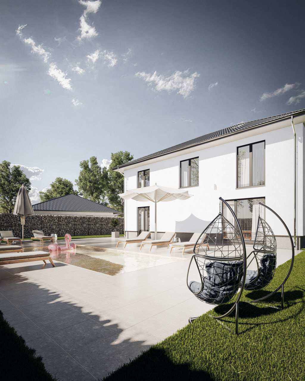 Stadtvilla mit Pool