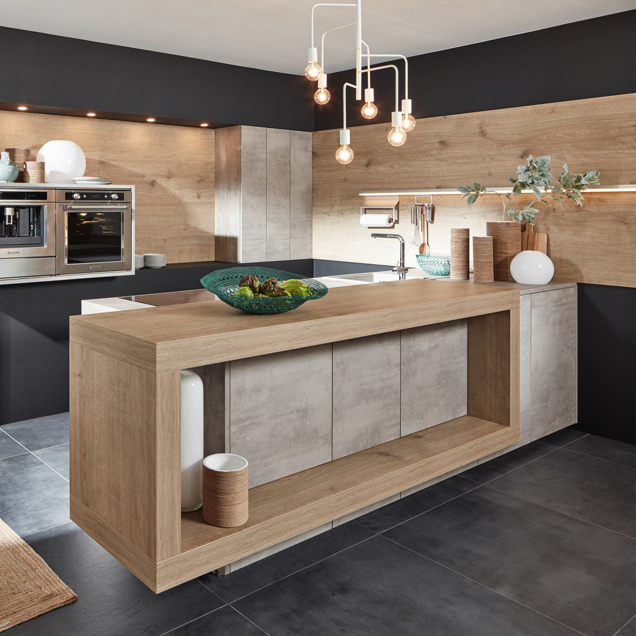 Stone Beton Tavola Eiche Pinot