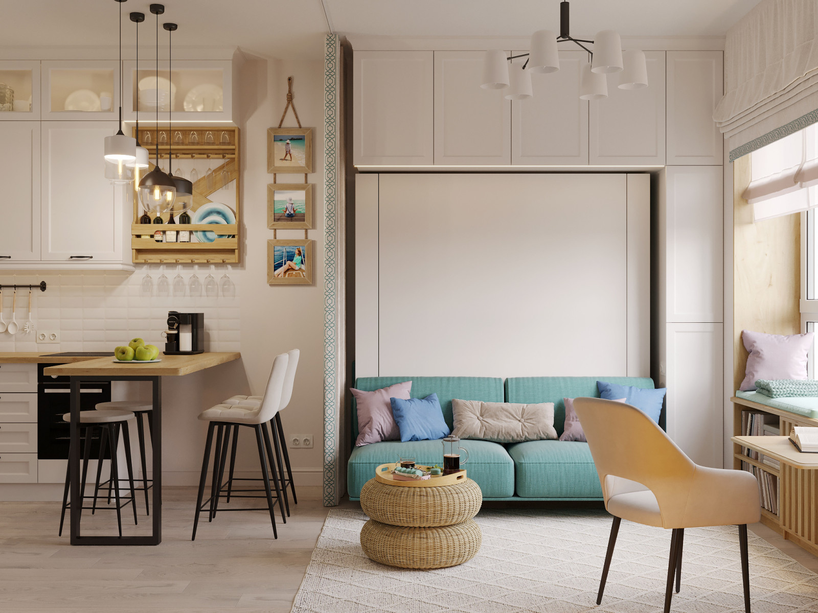 Квартира-студия в Москве, 30 м²