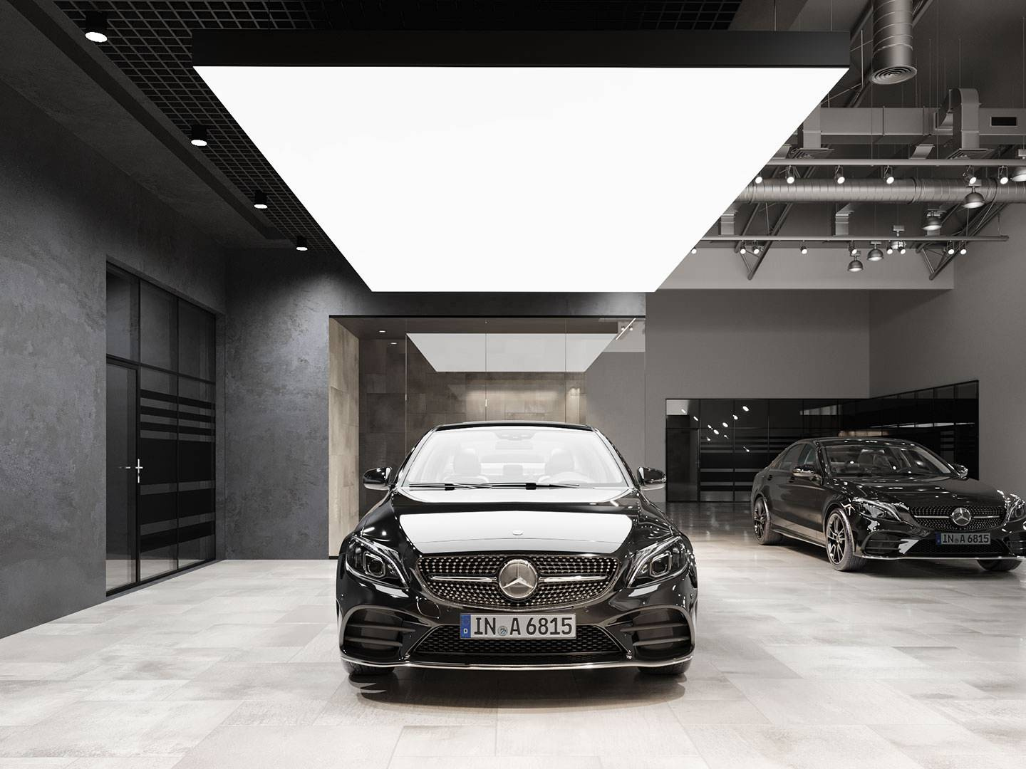 Mercedes-Benz car showroom