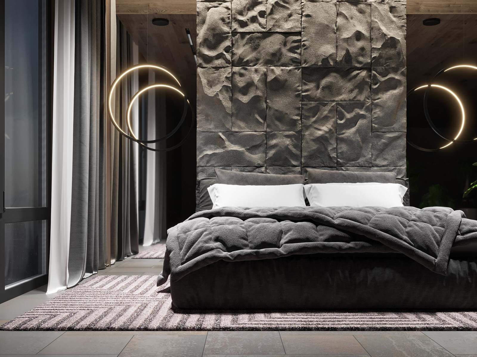 Bedroom in OKLA Residential Complex