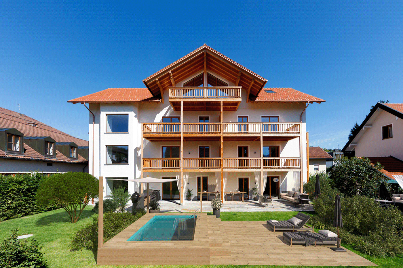 Haus mit Schwimmbad