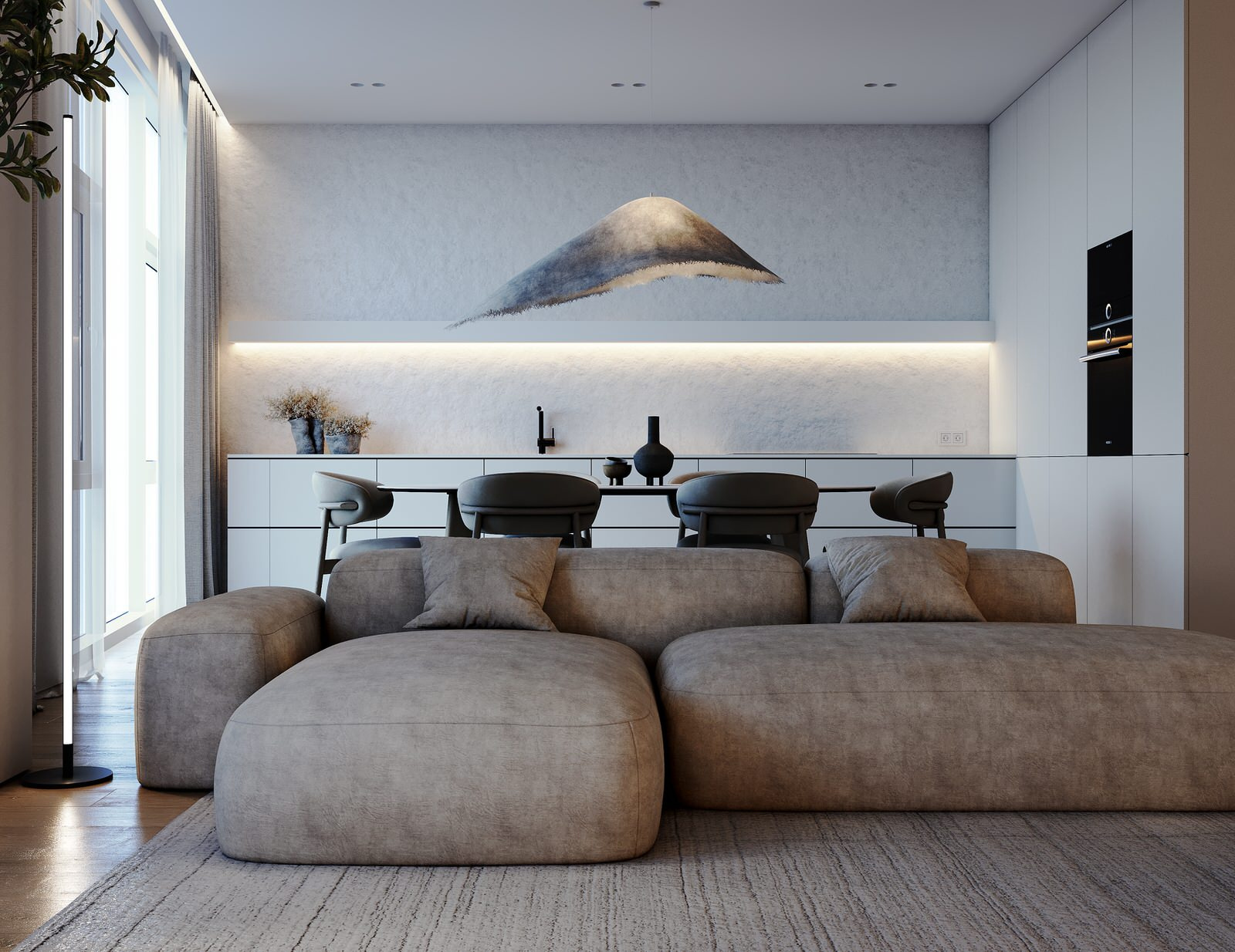 kitchen living room